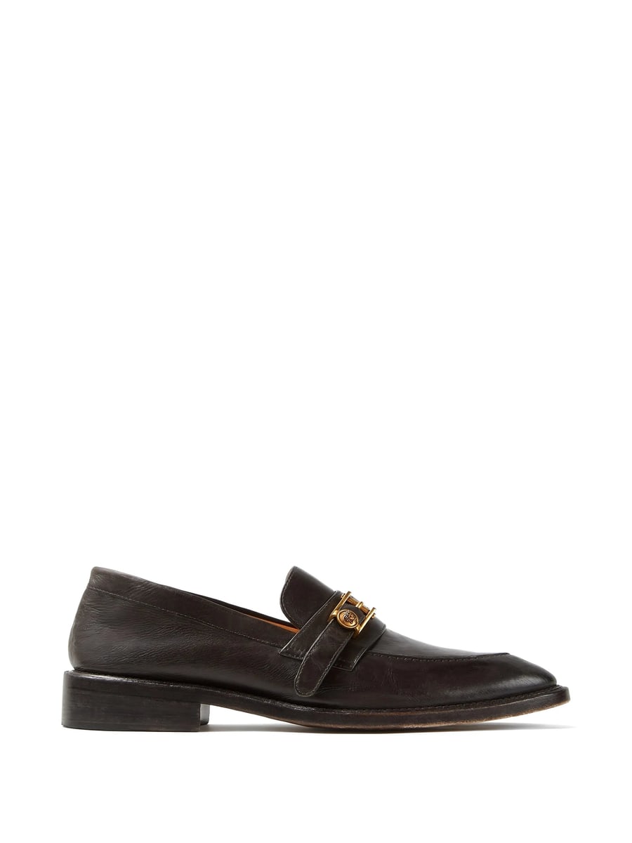 Versace Versace Primo Leather Loafers