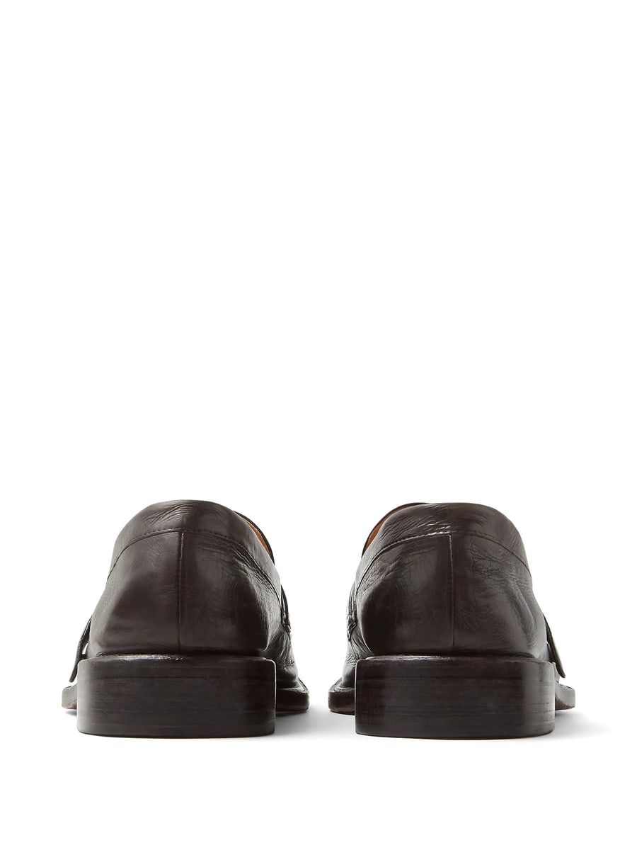 Versace Versace Primo Leather Loafers, view 3