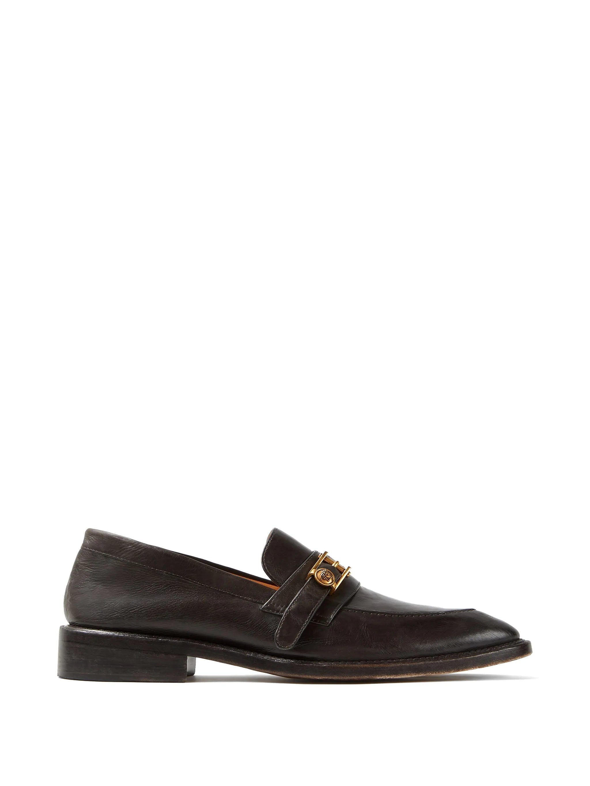 Versace Versace Primo Leather Loafers