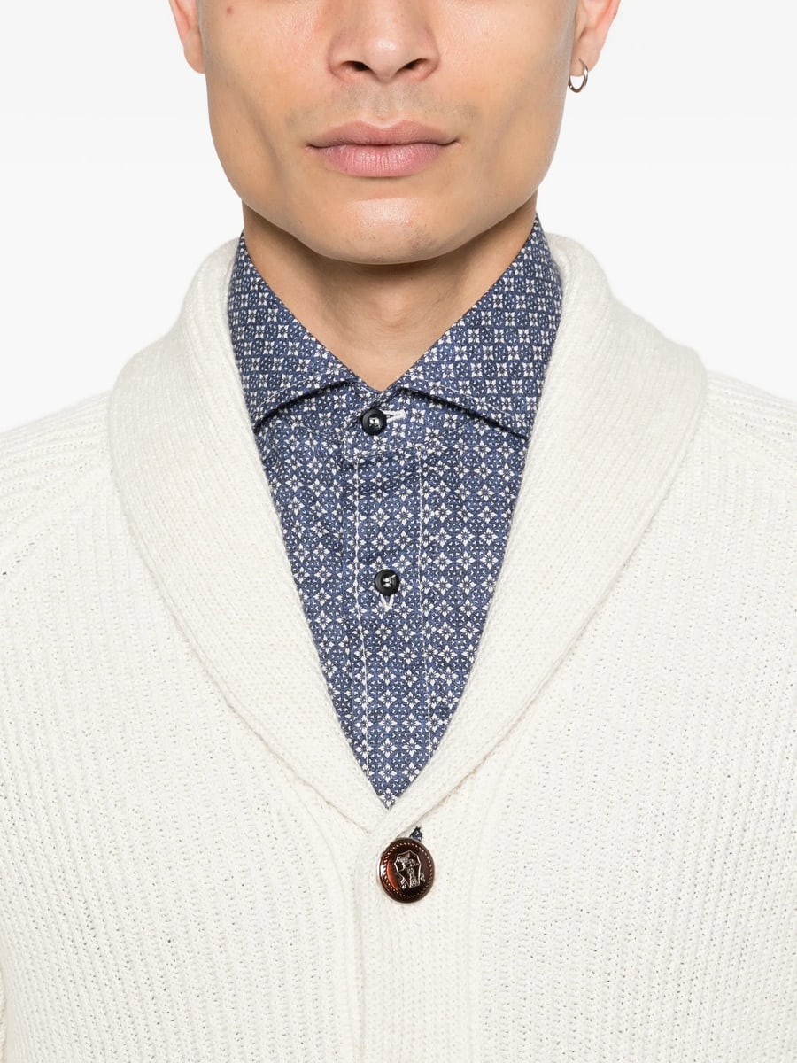 Brunello Cucinelli Brunello Cucinelli Ribbed Cardigan, view 4