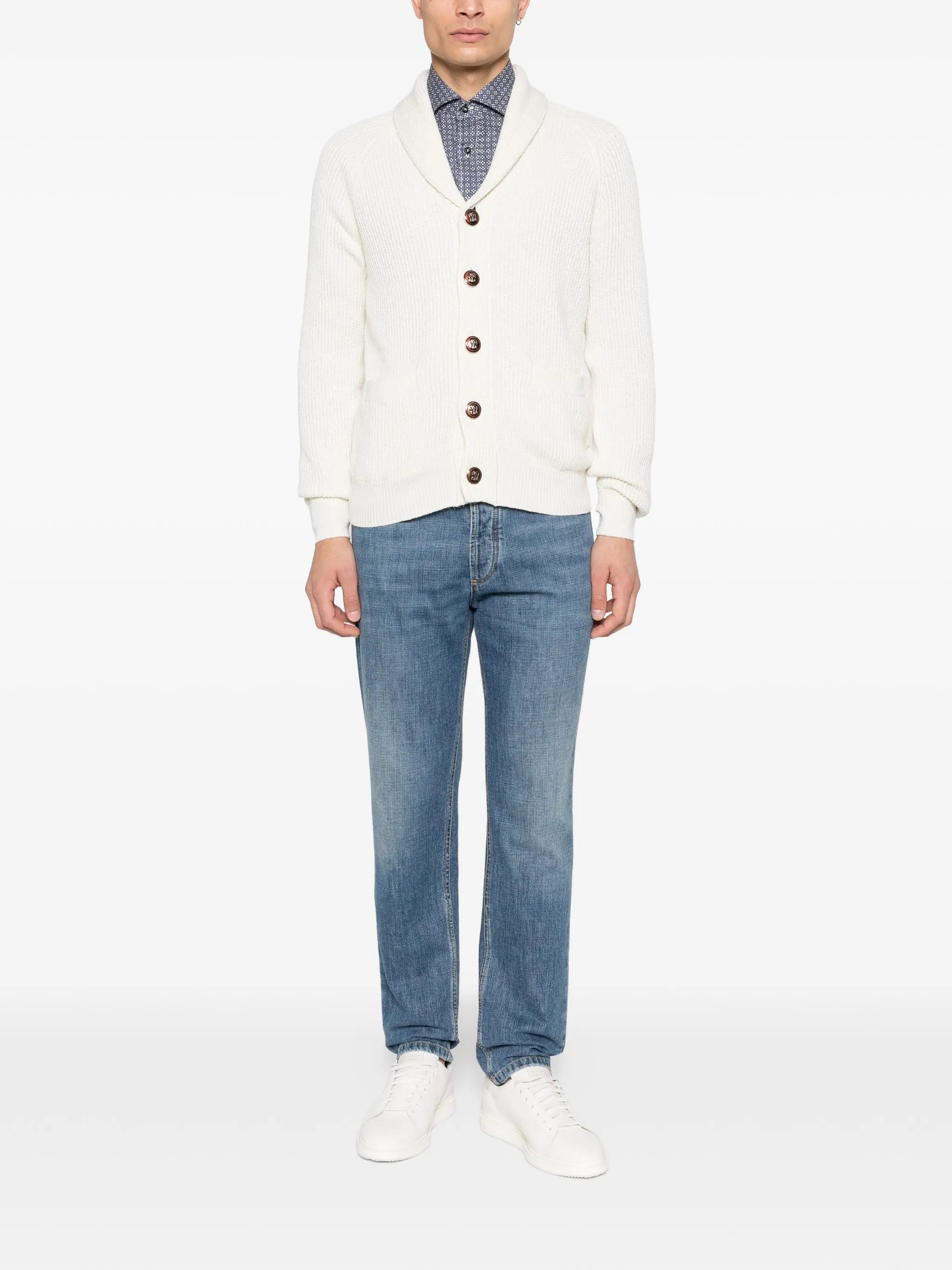 Brunello Cucinelli Brunello Cucinelli Ribbed Cardigan, view 2