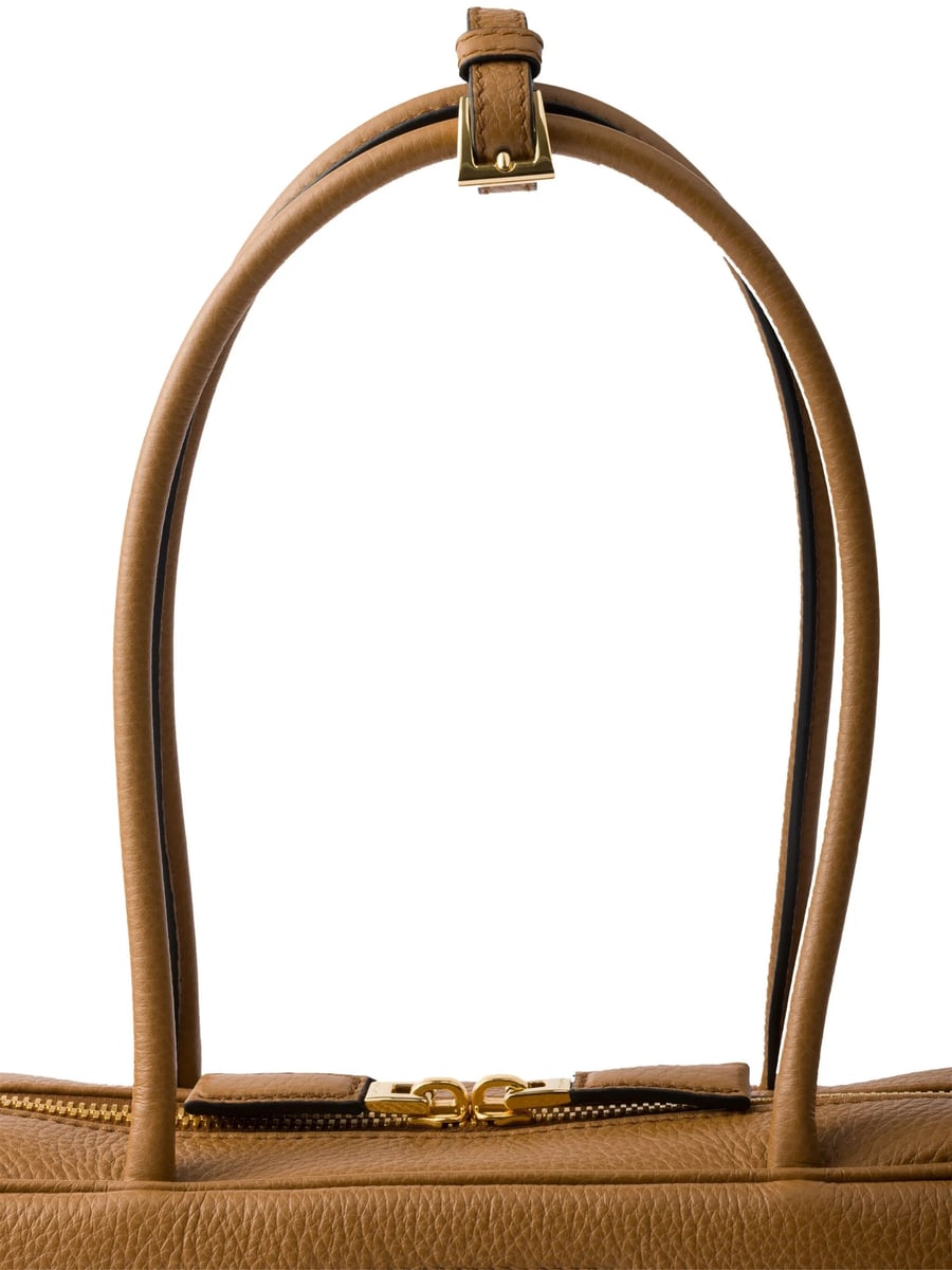 Prada Prada Medium Leather Tote Bag, view 2