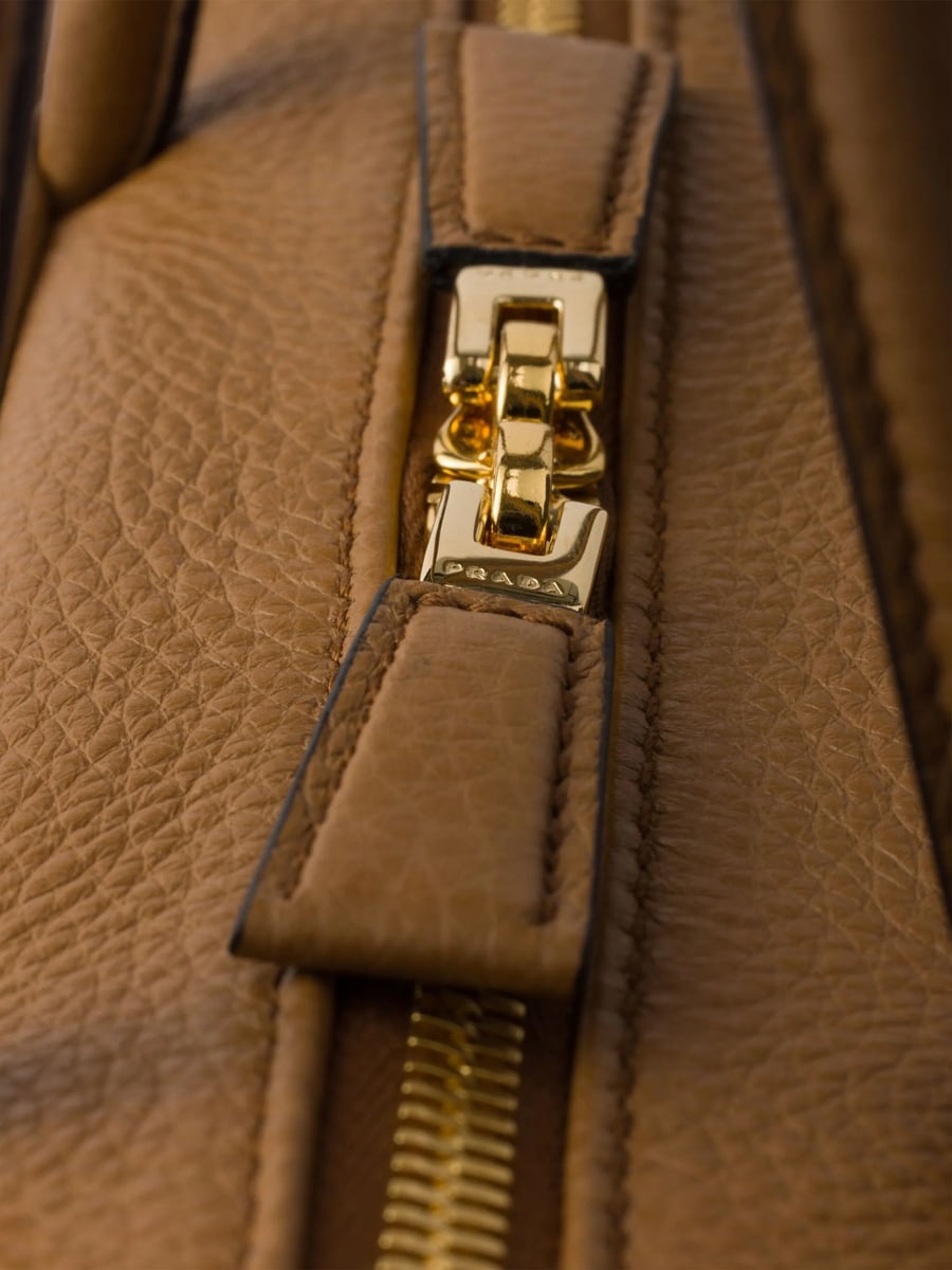 Prada Prada Medium Leather Tote Bag, view 3