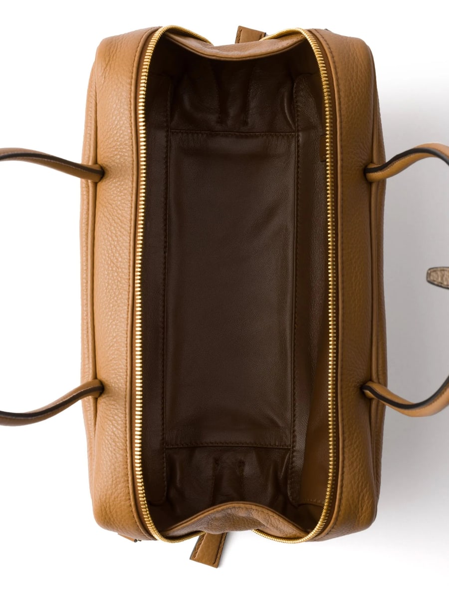Prada Prada Medium Leather Tote Bag, view 4