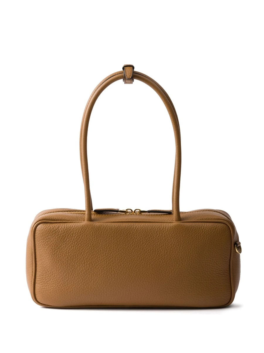 Prada Prada Medium Leather Tote Bag, view 6