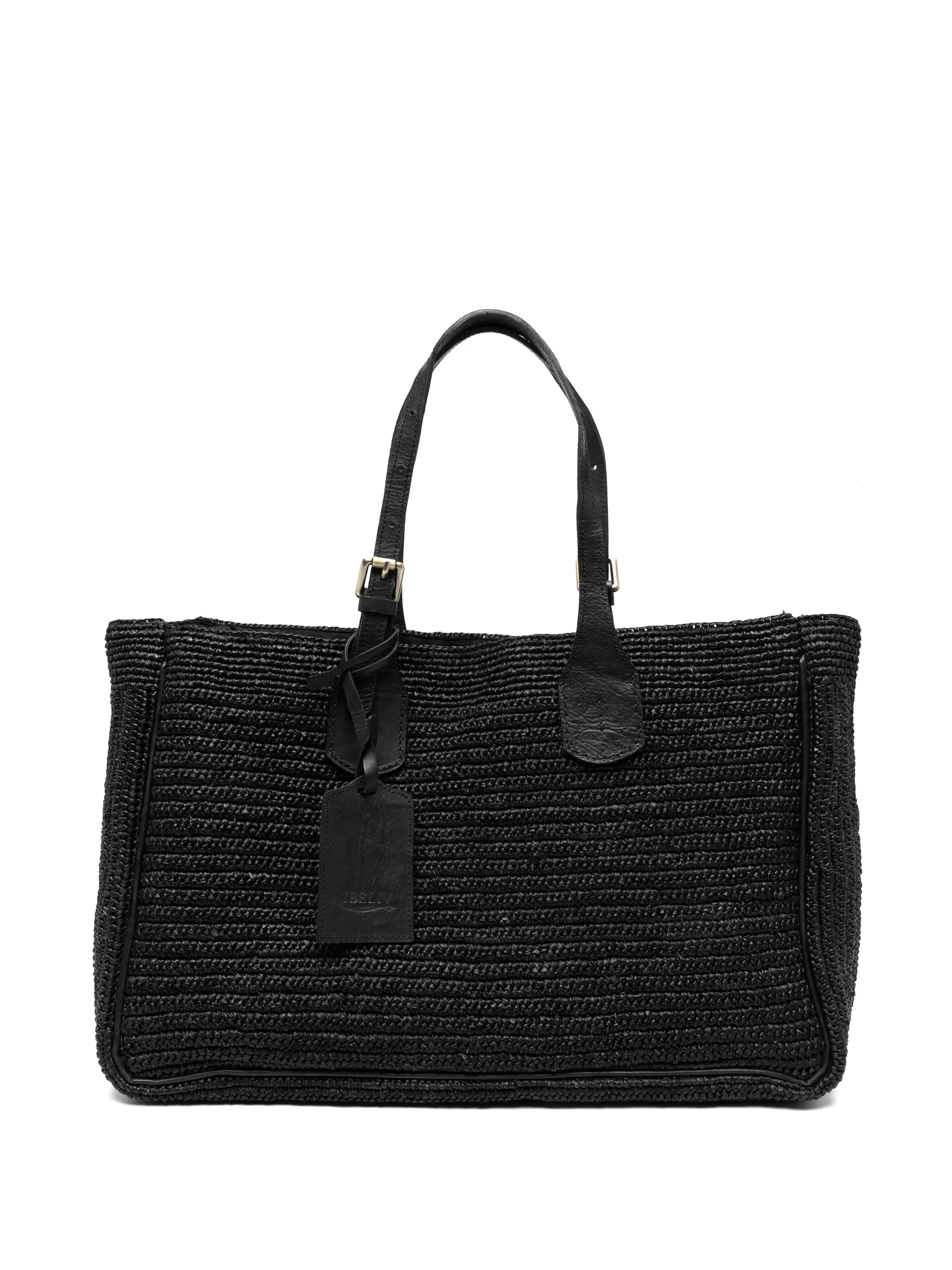 Ibeliv Ibeliv Woven Top Handle Shoulder Bag