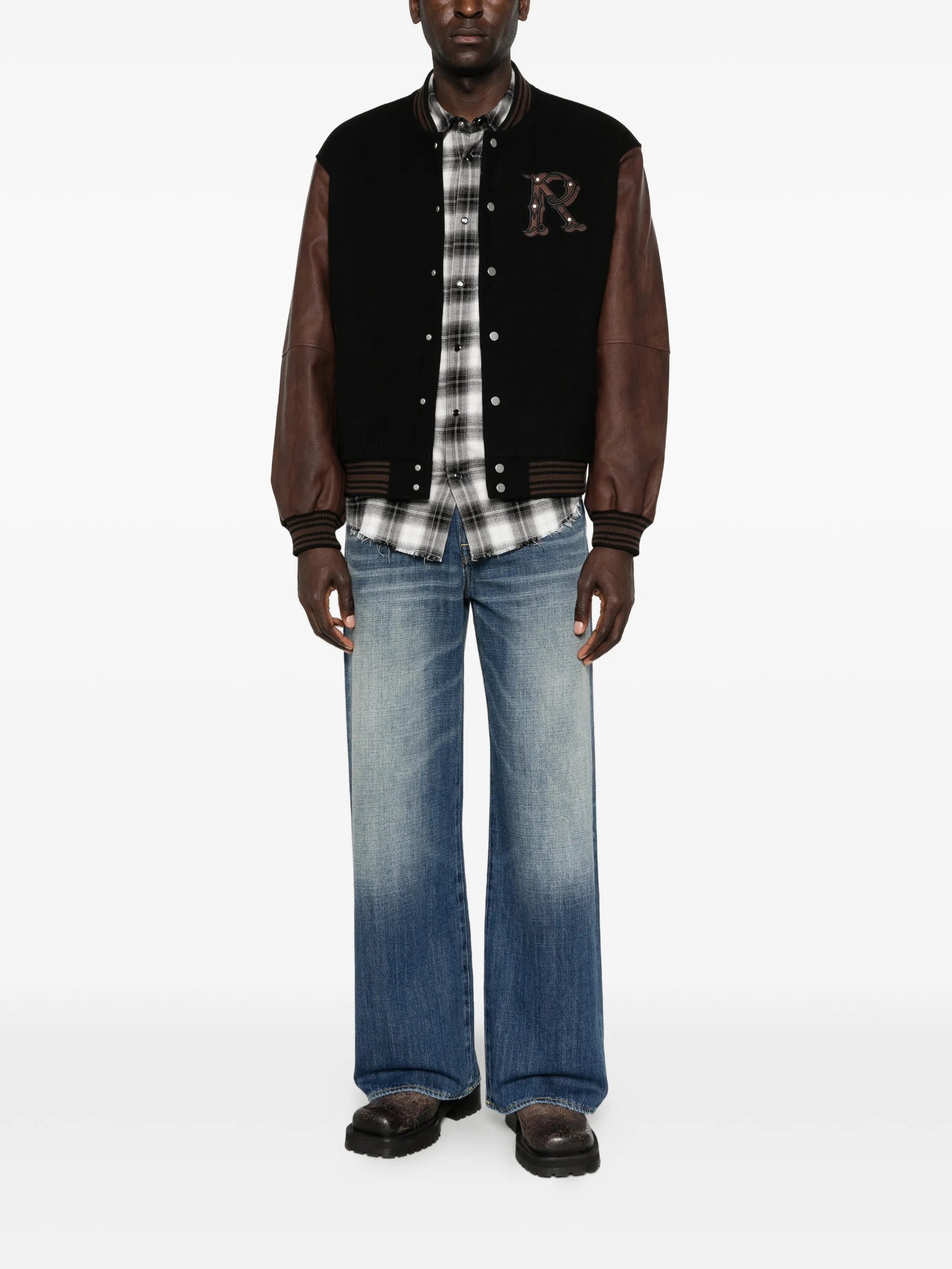 Represent Represent Logo-appliqué Bomber Jacket, view 2