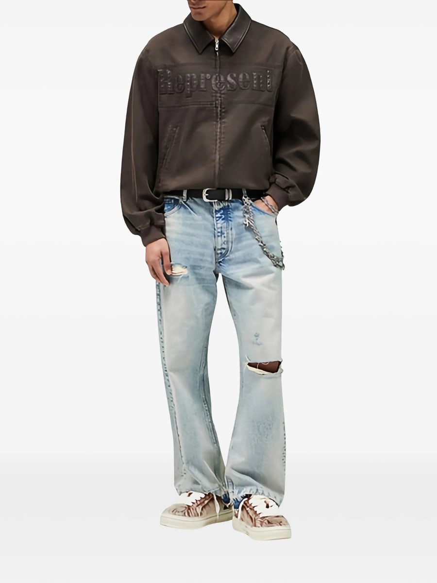 Represent Represent Roscoe Logo-appliqué Bomber Jacket, view 3