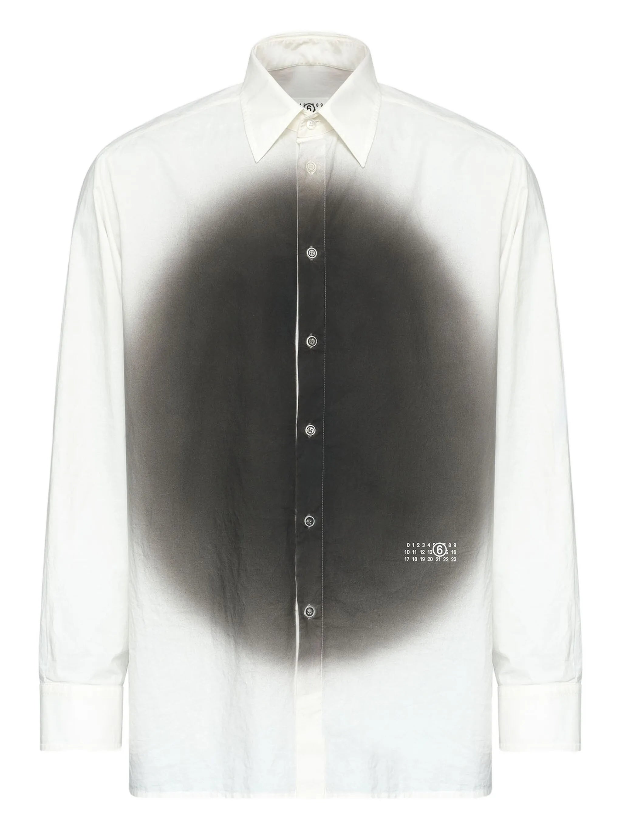 MM6 Maison Margiela Mm6 Maison Margiela Blurred-print Long-sleeve Shirt