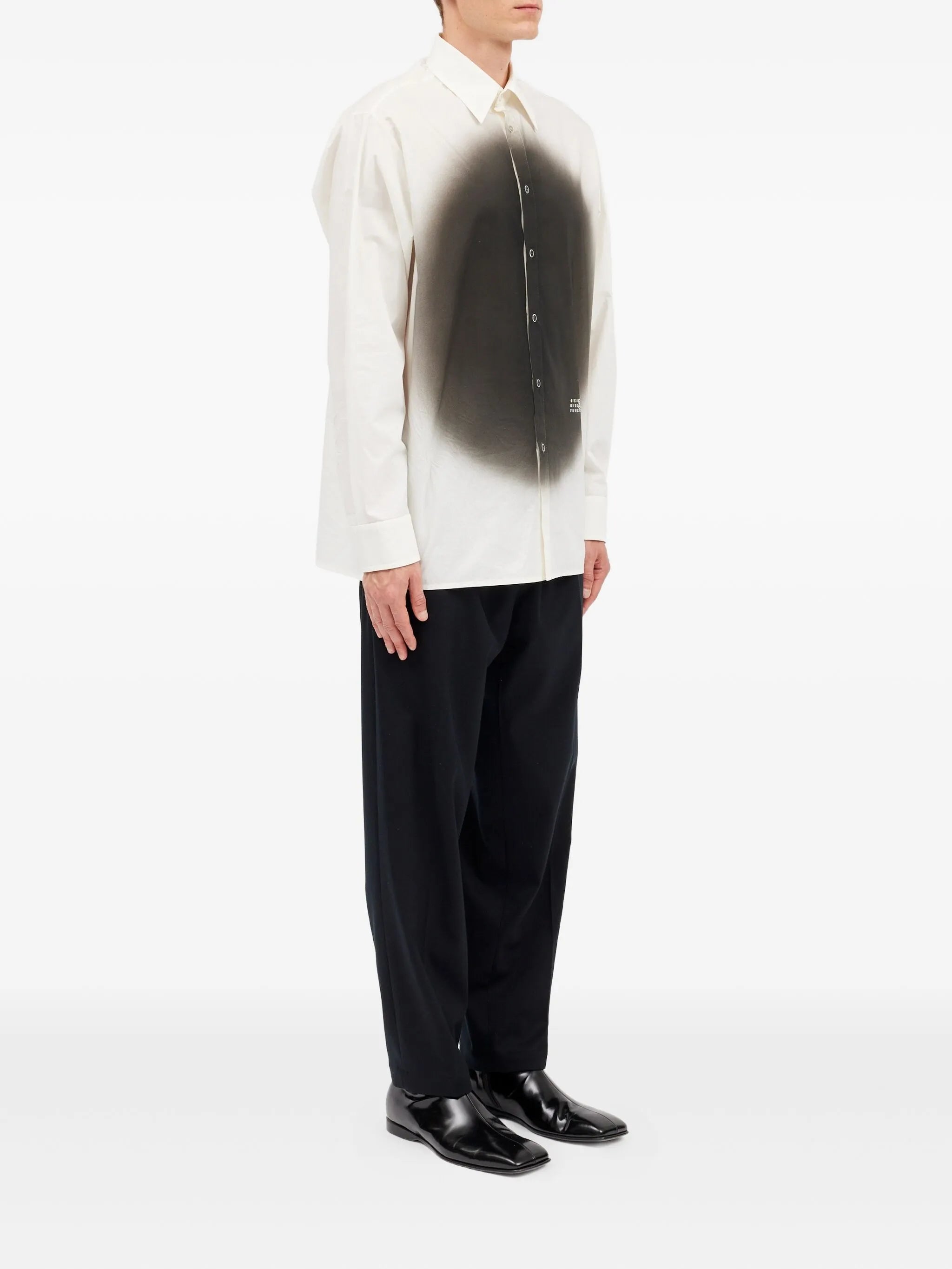 MM6 Maison Margiela Mm6 Maison Margiela Blurred-print Long-sleeve Shirt, view 2