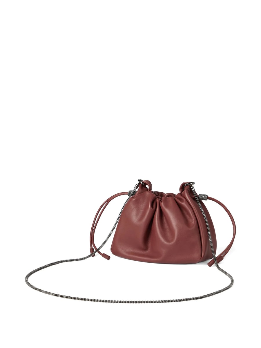 Brunello Cucinelli Brunello Cucinelli Mini Mellow Bucket Bag, view 2