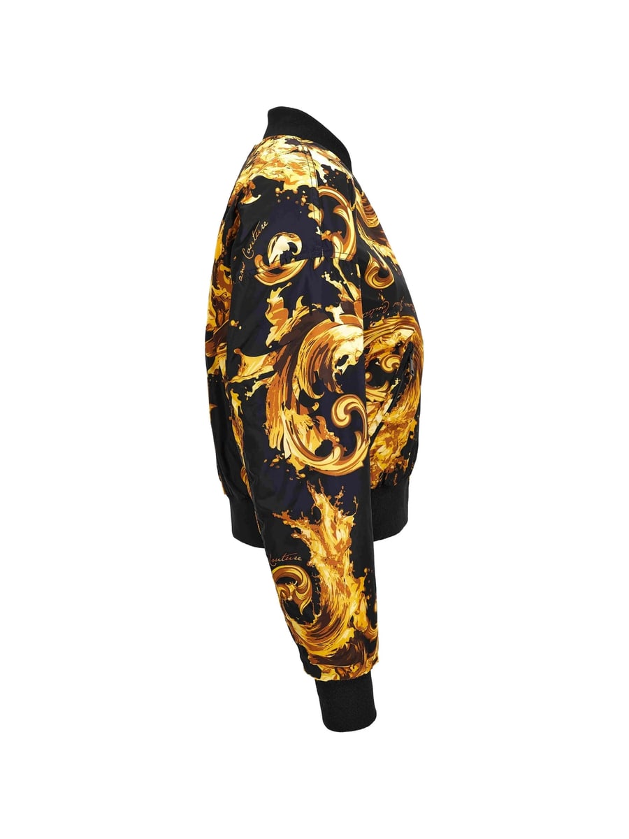 Versace Jeans Couture Versace Jeans Couture Watercolor Couture-print Bomber Jacket, view 4