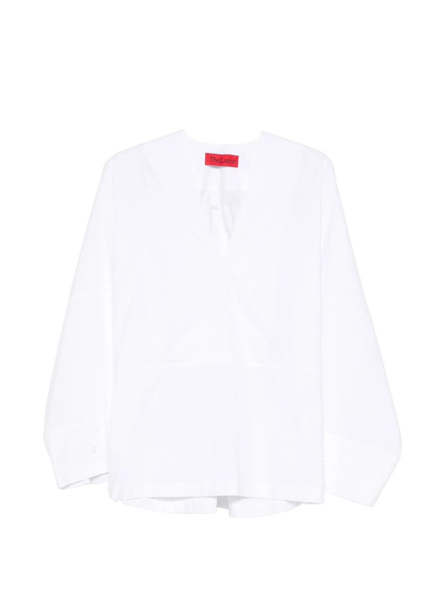 Thelatest Thelatest Dana V-neck Blouse