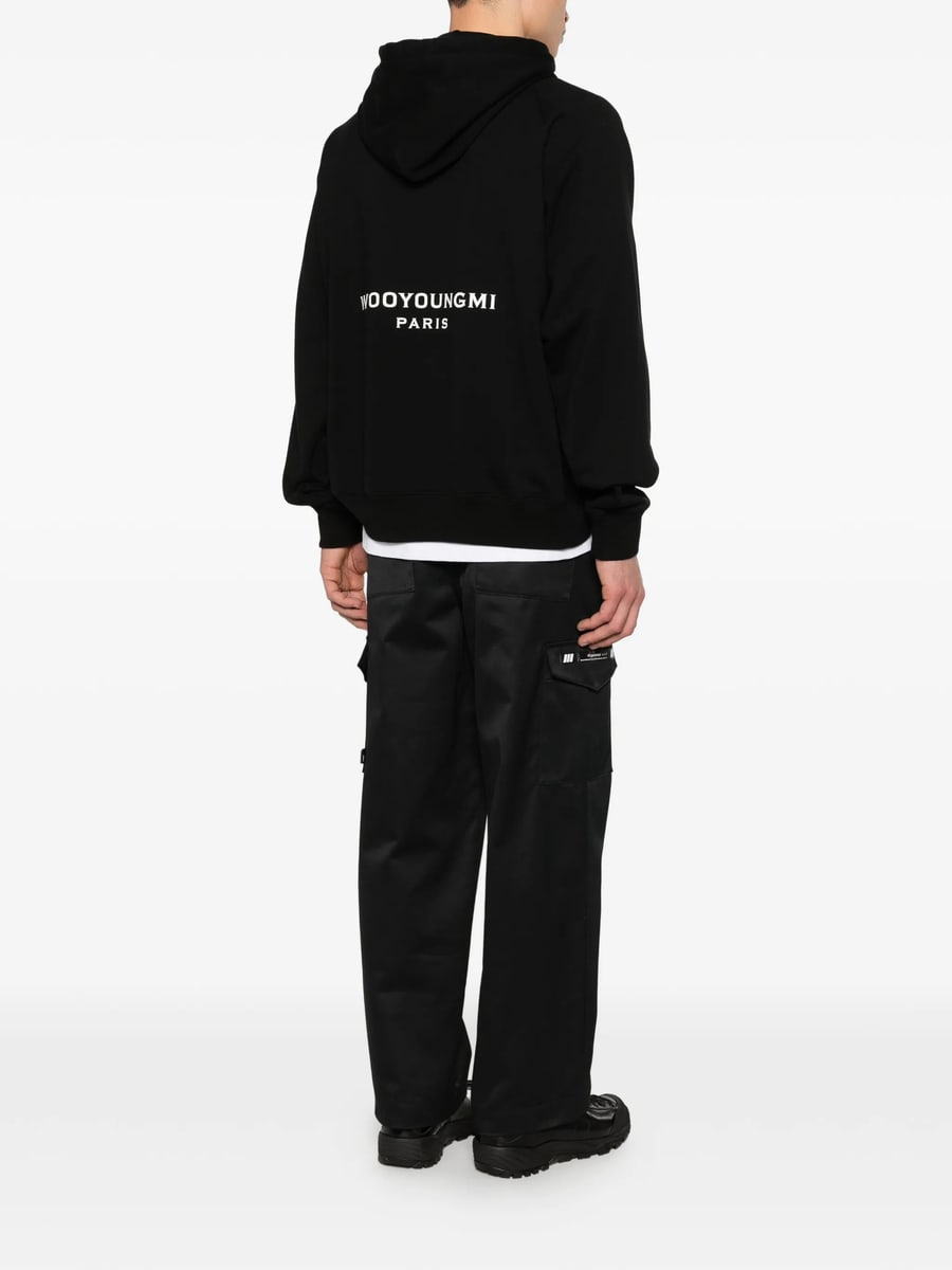 Wooyoungmi Wooyoungmi Logo Patch Hoodie, view 4