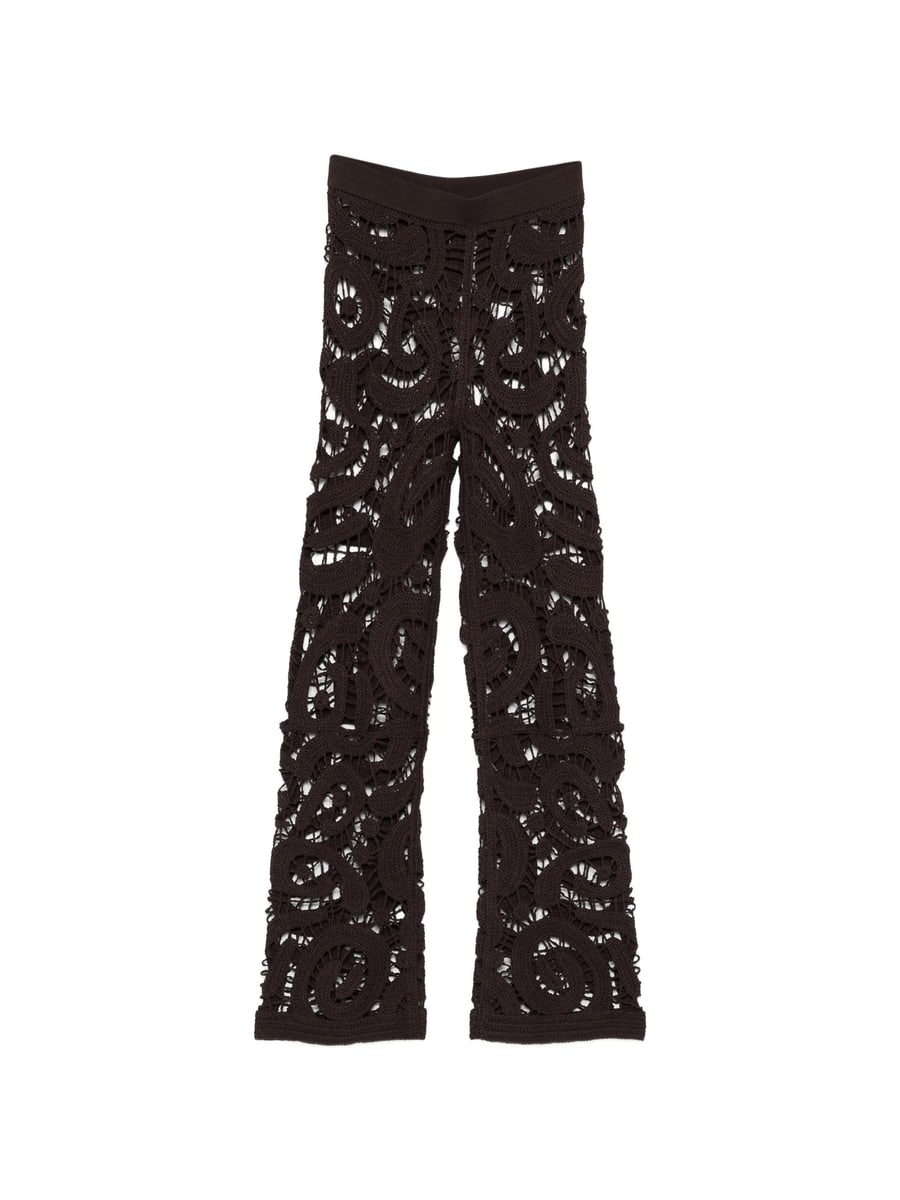 Pinko Pinko  Geometric Crocheted Trousers