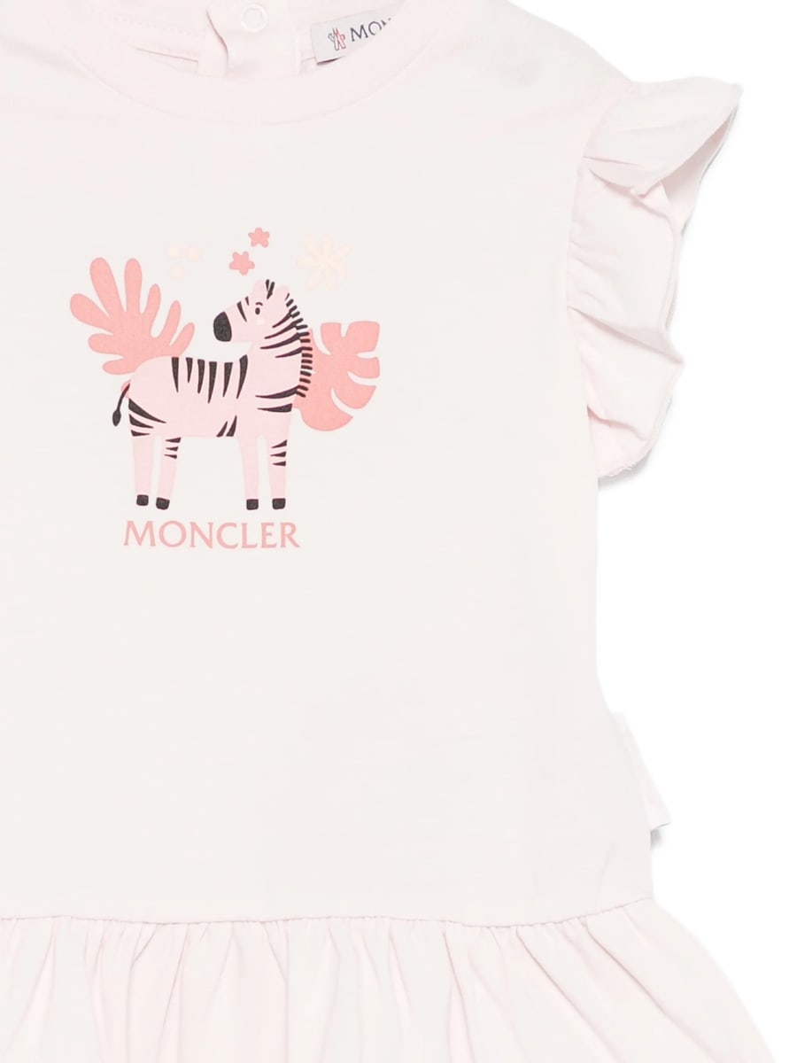 Moncler Moncler Ruffled Graphic Dress, view 3