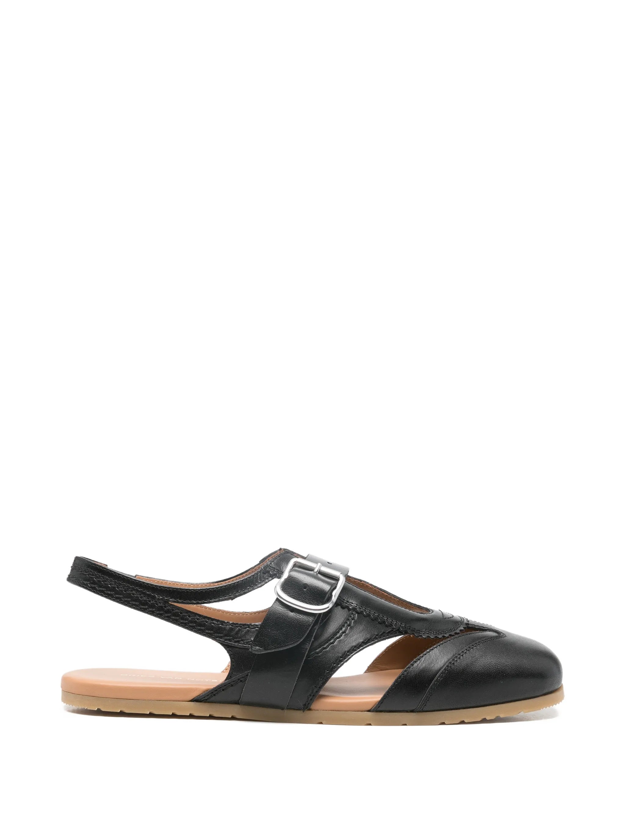 Dries Van Noten Dries Van Noten Buckled Leather Sandals