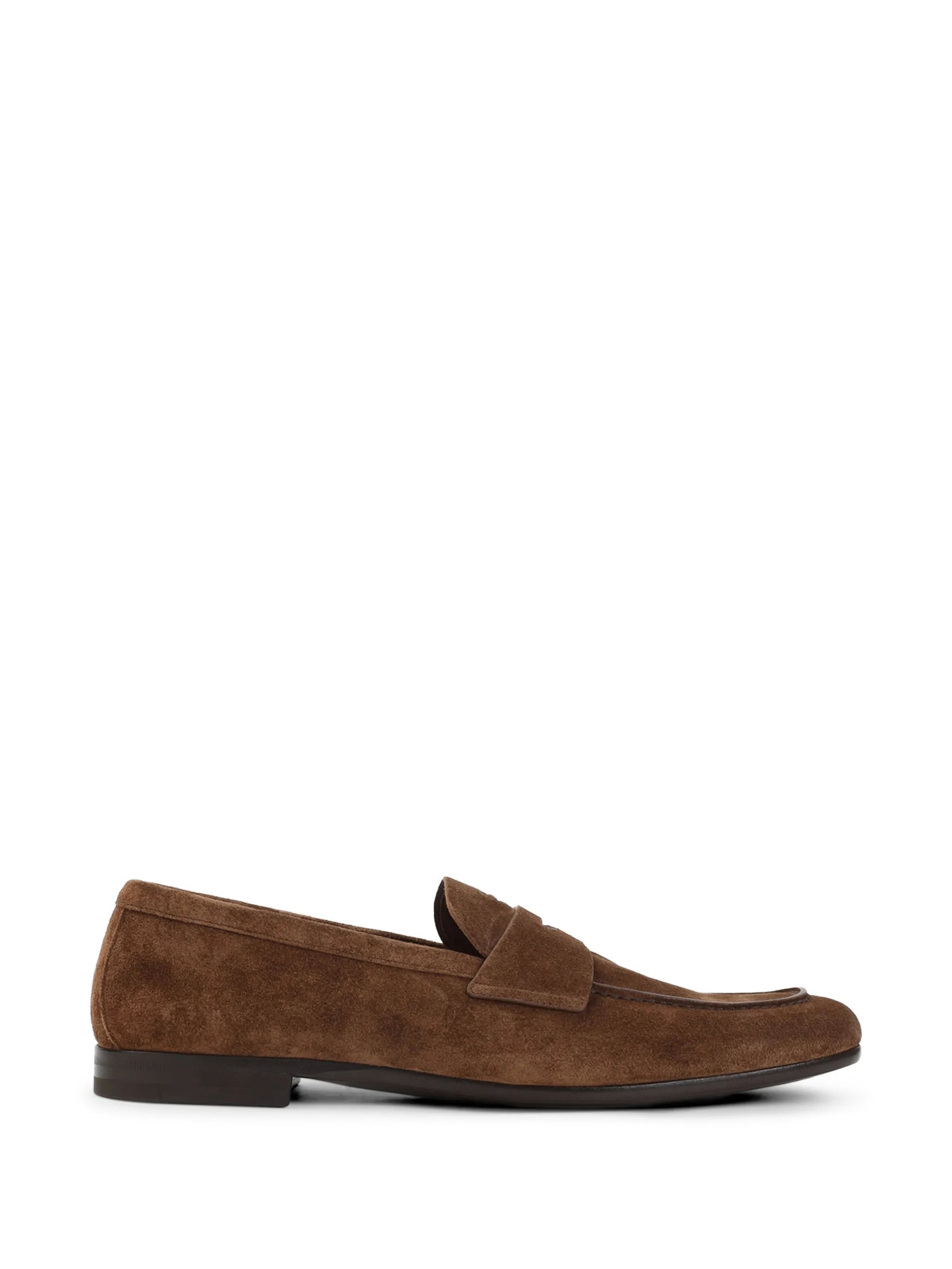 Prada Prada Piped Detail Leather Loafers