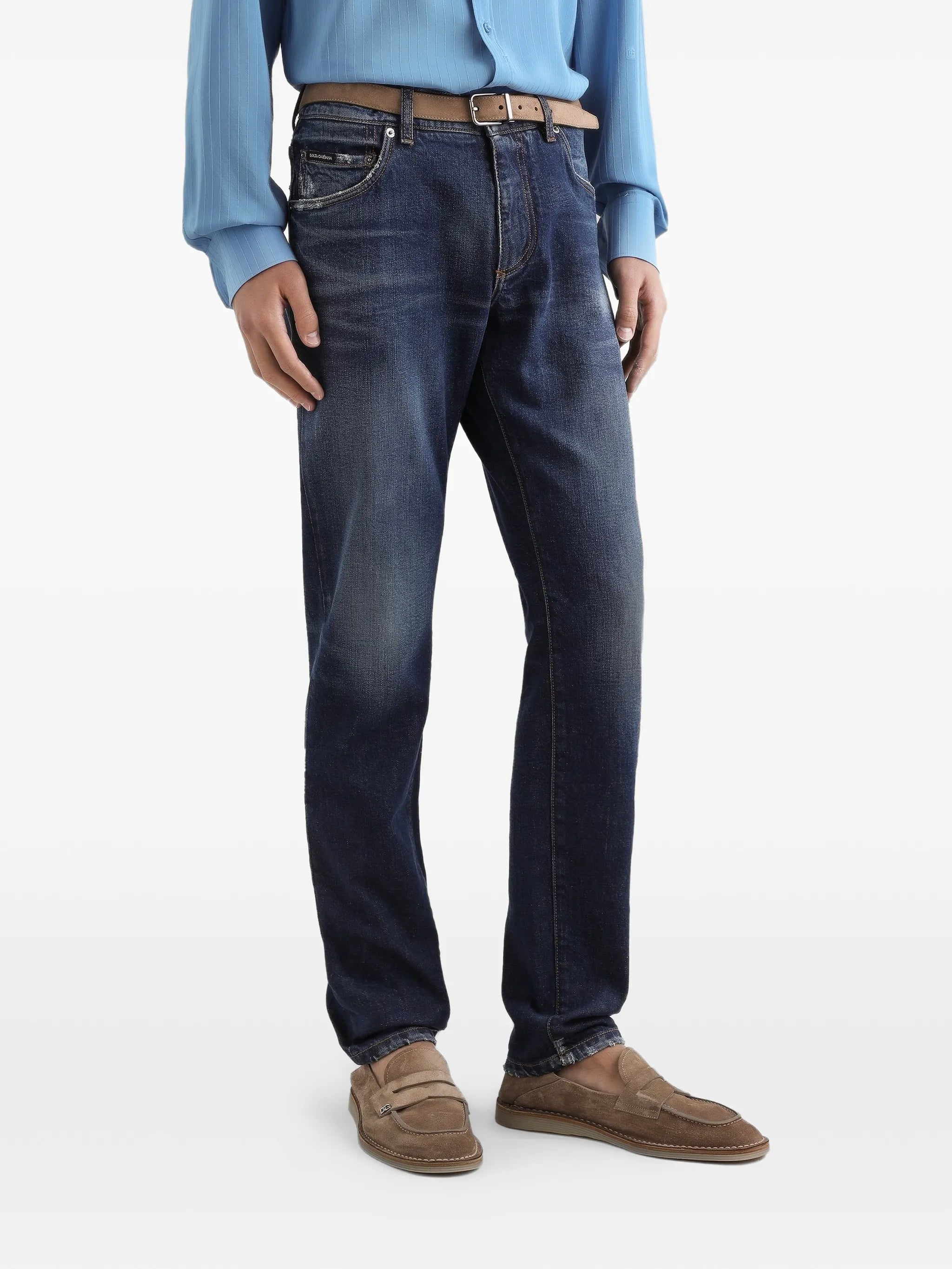 Dolce & Gabbana Dolce & Gabbana Logo-patch Jeans, view 2