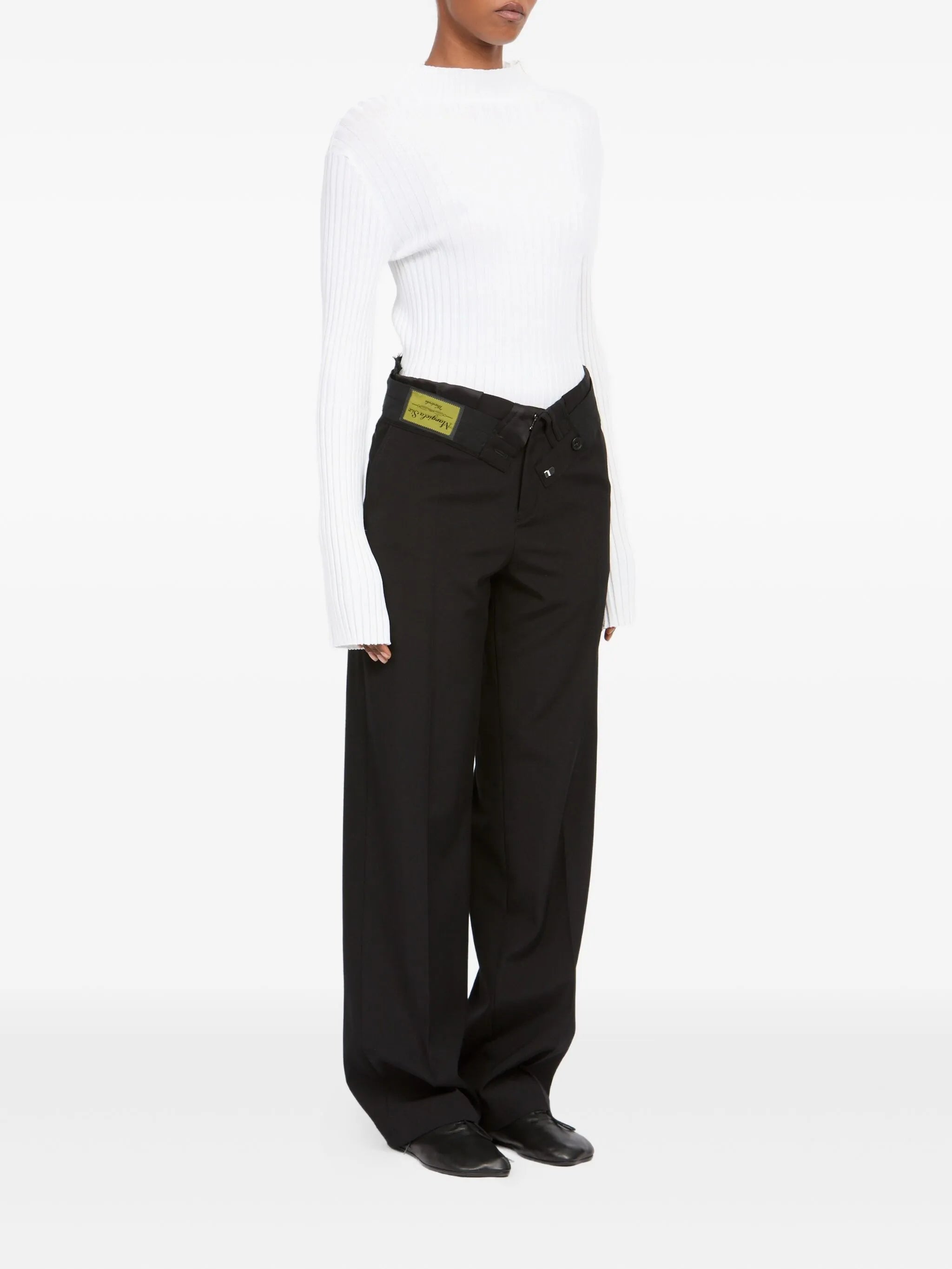 MM6 Maison Margiela Mm6 Maison Margiela Cross-over Tailored Trousers, view 2