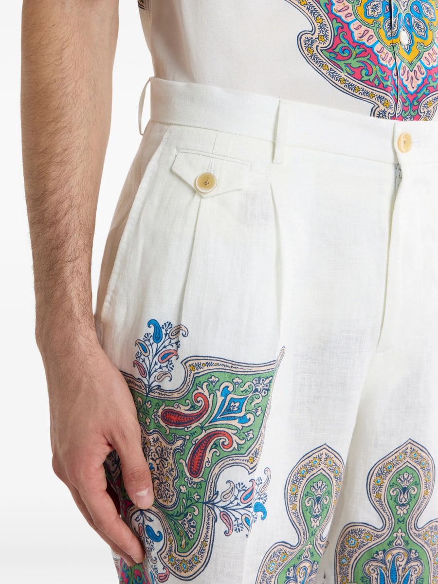 Etro Etro Paisley-print Shorts, view 3