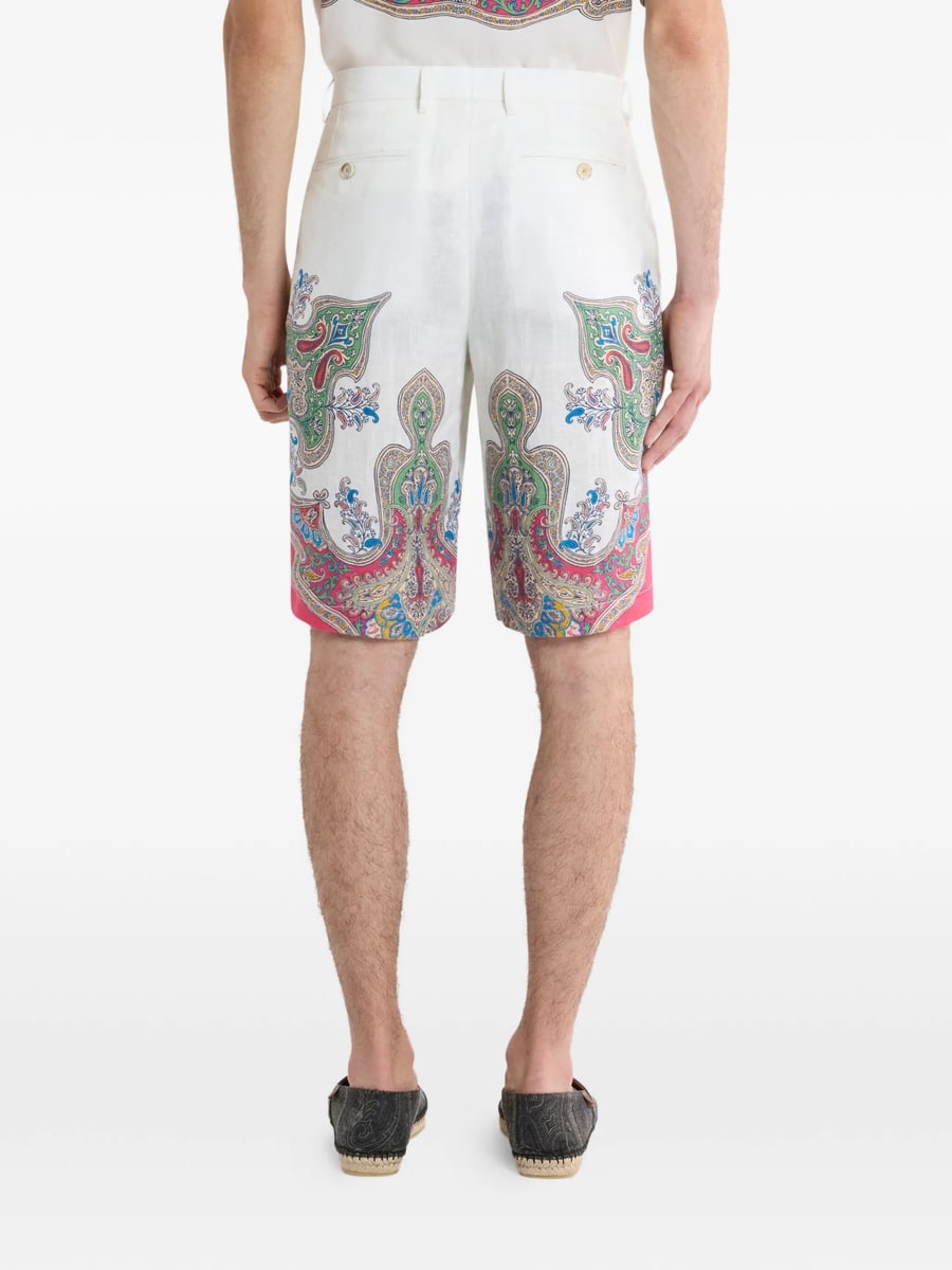 Etro Etro Paisley-print Shorts, view 4