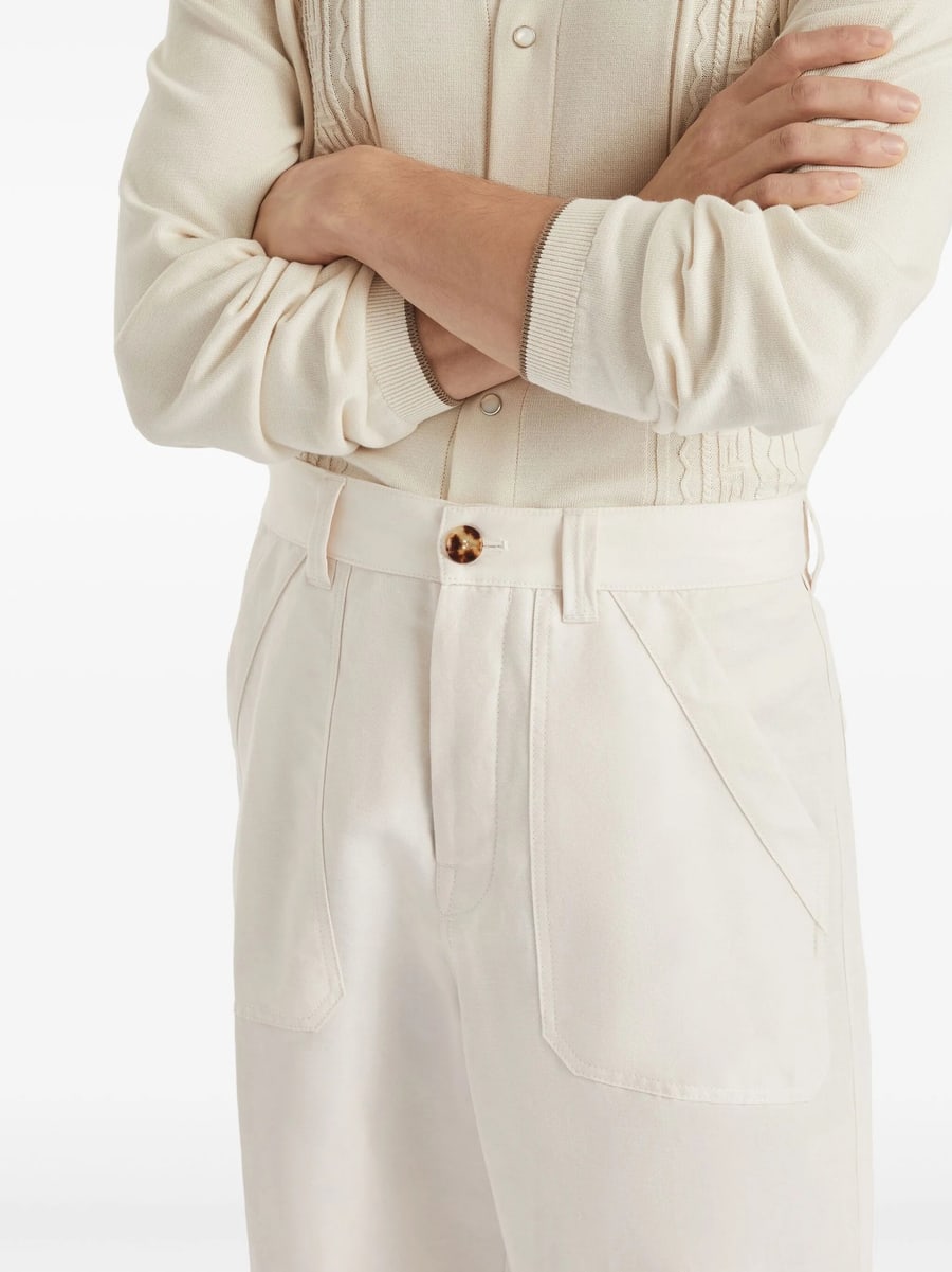 Brunello Cucinelli Brunello Cucinelli Drill Trousers, view 2