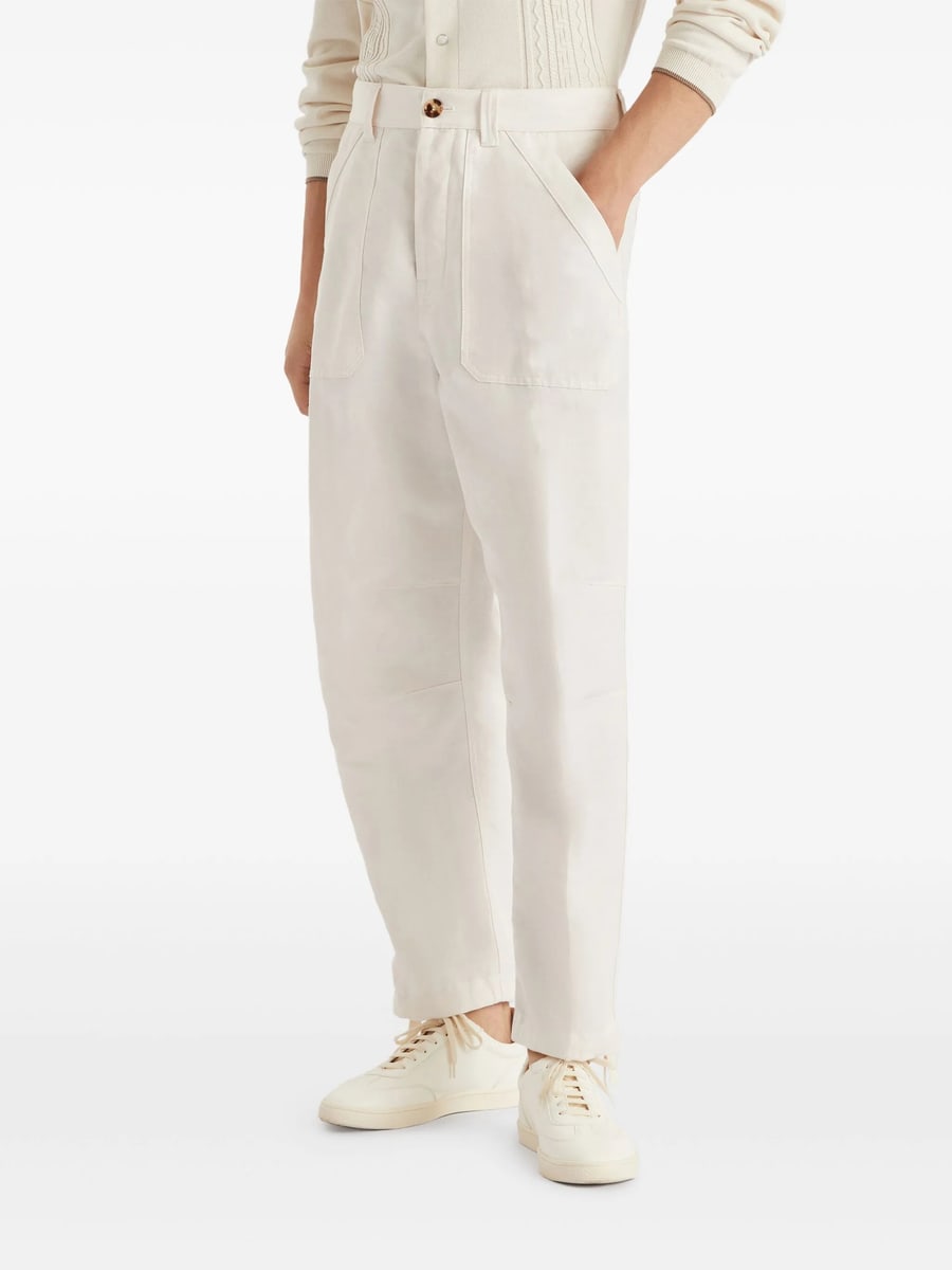 Brunello Cucinelli Brunello Cucinelli Drill Trousers, view 3