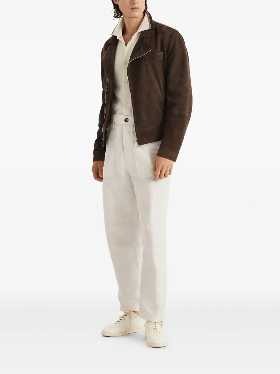 Brunello Cucinelli Brunello Cucinelli Drill Trousers, view 4