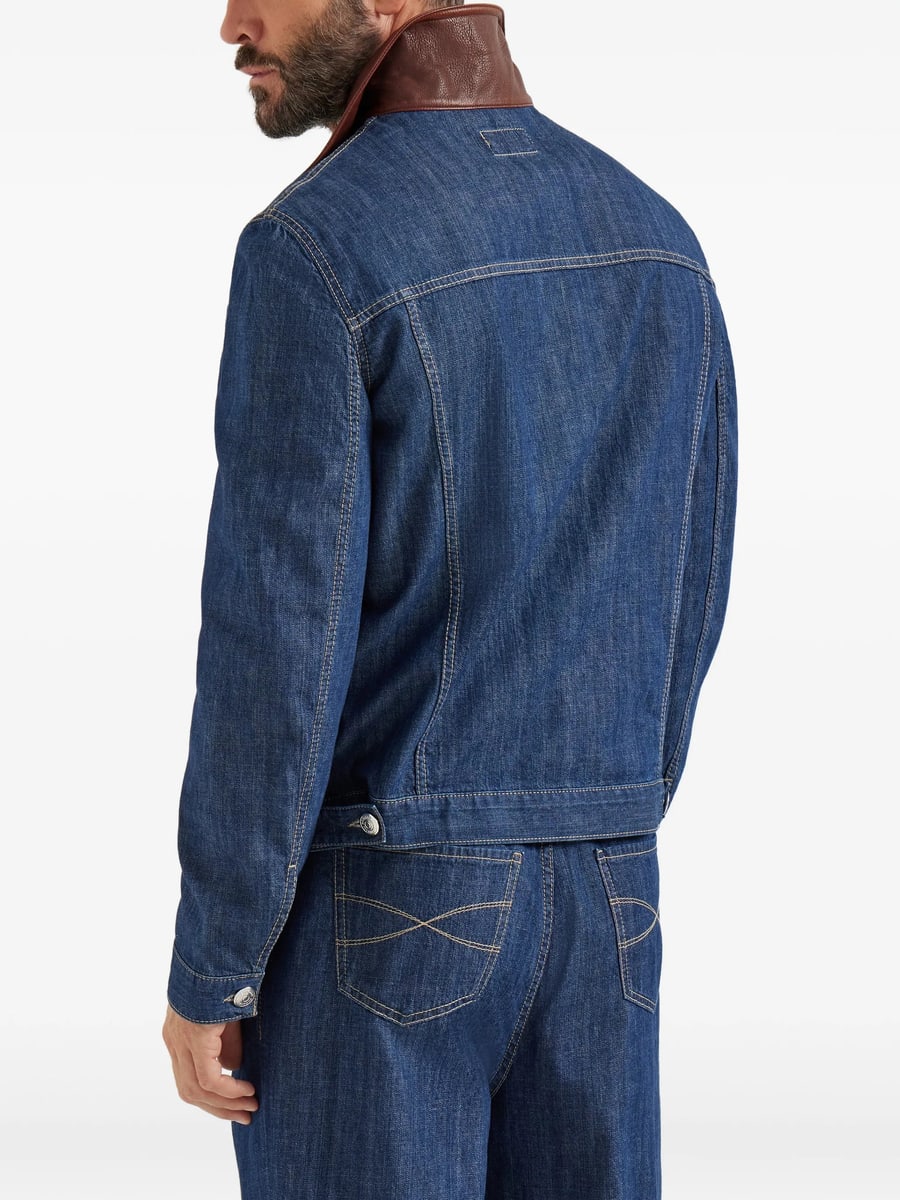 Brunello Cucinelli Brunello Cucinelli Button-up Denim Jacket, view 2