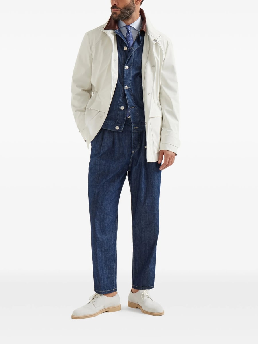 Brunello Cucinelli Brunello Cucinelli Button-up Denim Jacket, view 5