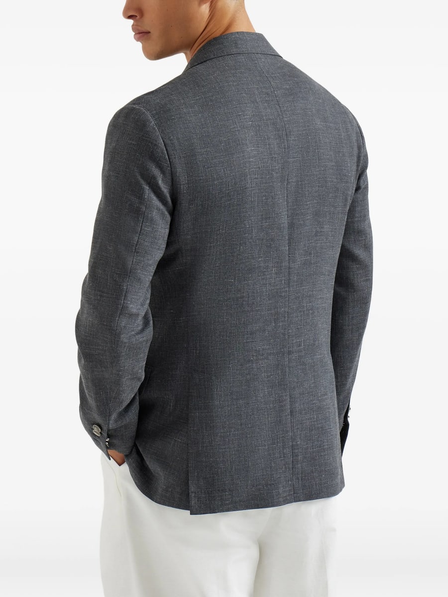 Brunello Cucinelli Brunello Cucinelli Slubbed Buttons Blazer, view 5