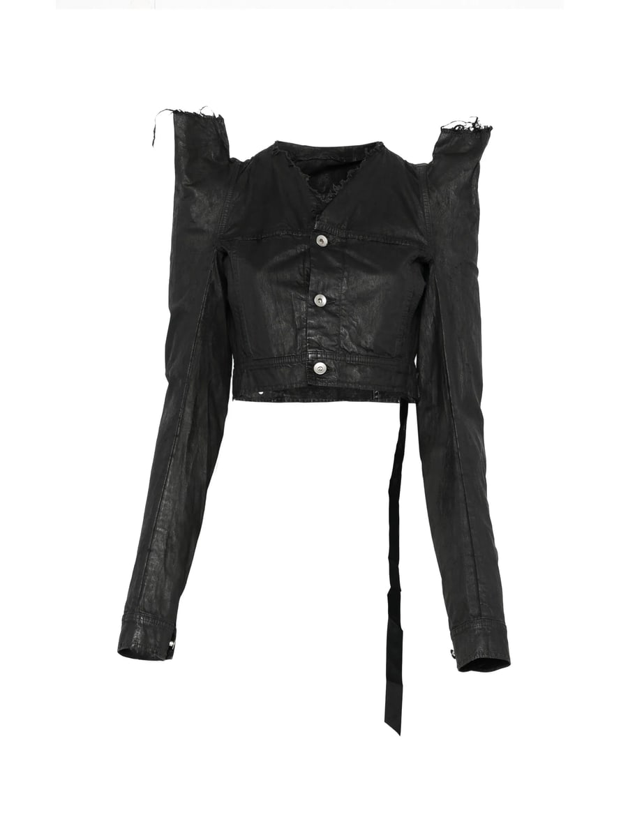 Rick Owens DRKSHDW Rick Owens Drkshdw Frayed Jacket
