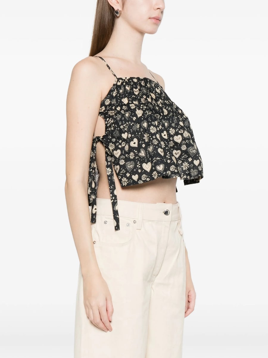 R13 R13 Floral-print Top, view 2