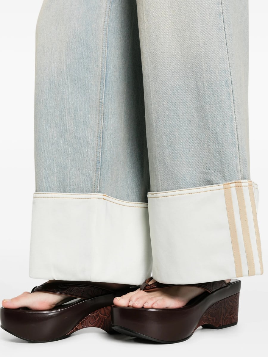 adidas Adidas Cuffed Light Denim Trousers, view 5