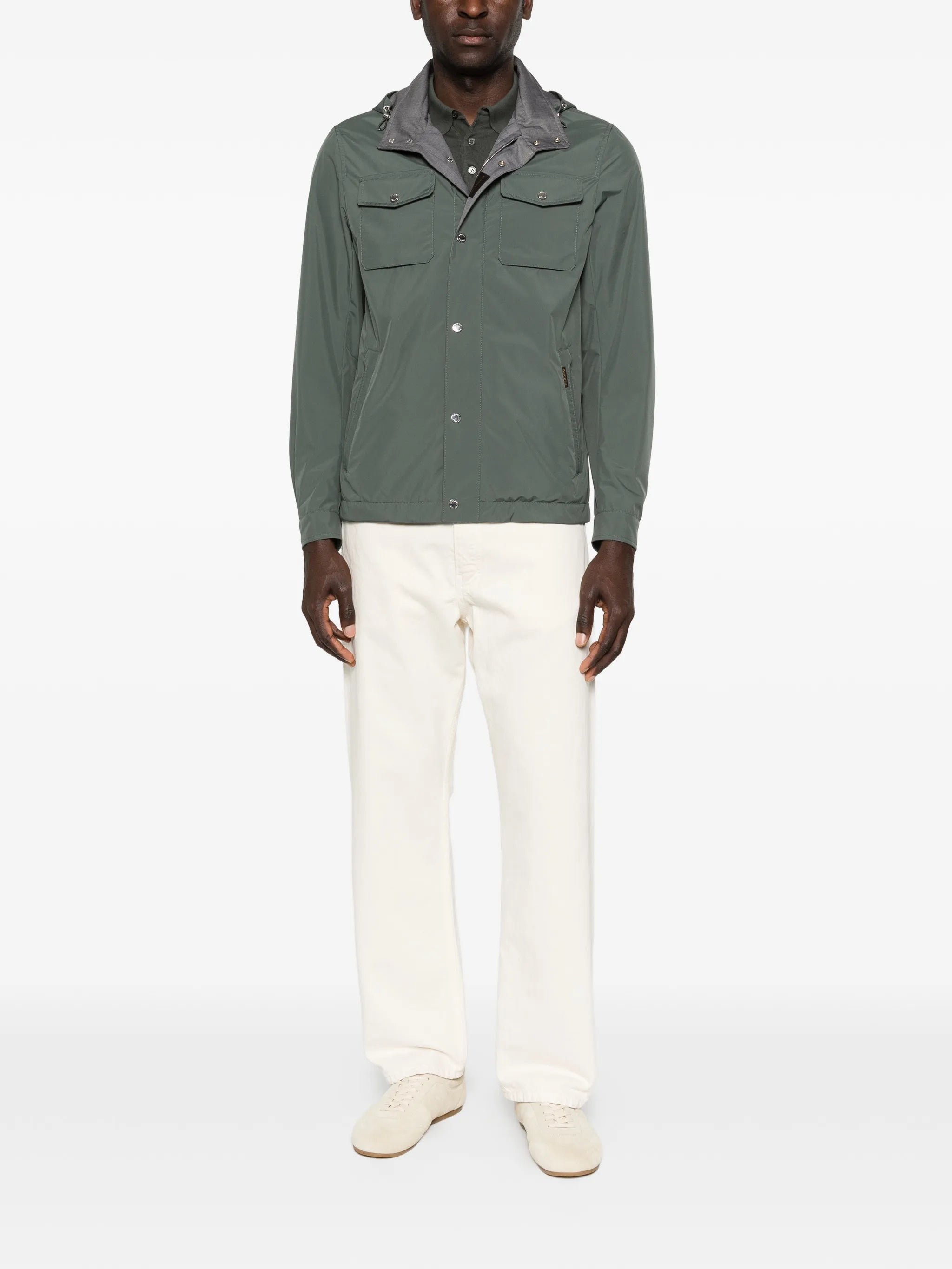 Moorer Moorer Hooded Pocket Jacket, view 2