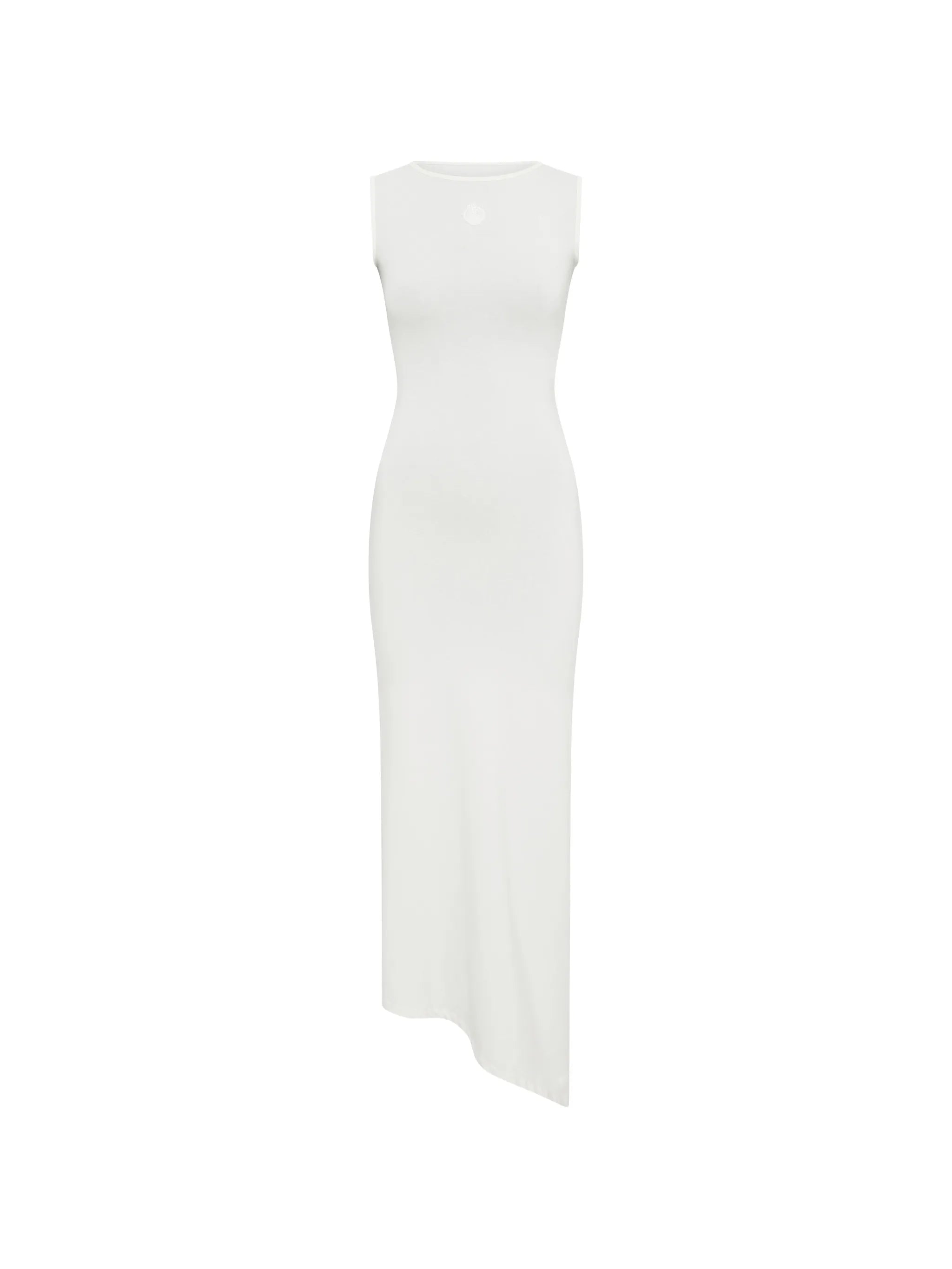 Marine Serre Marine Serre Pearl Logo Asymmetrical Midi Dress