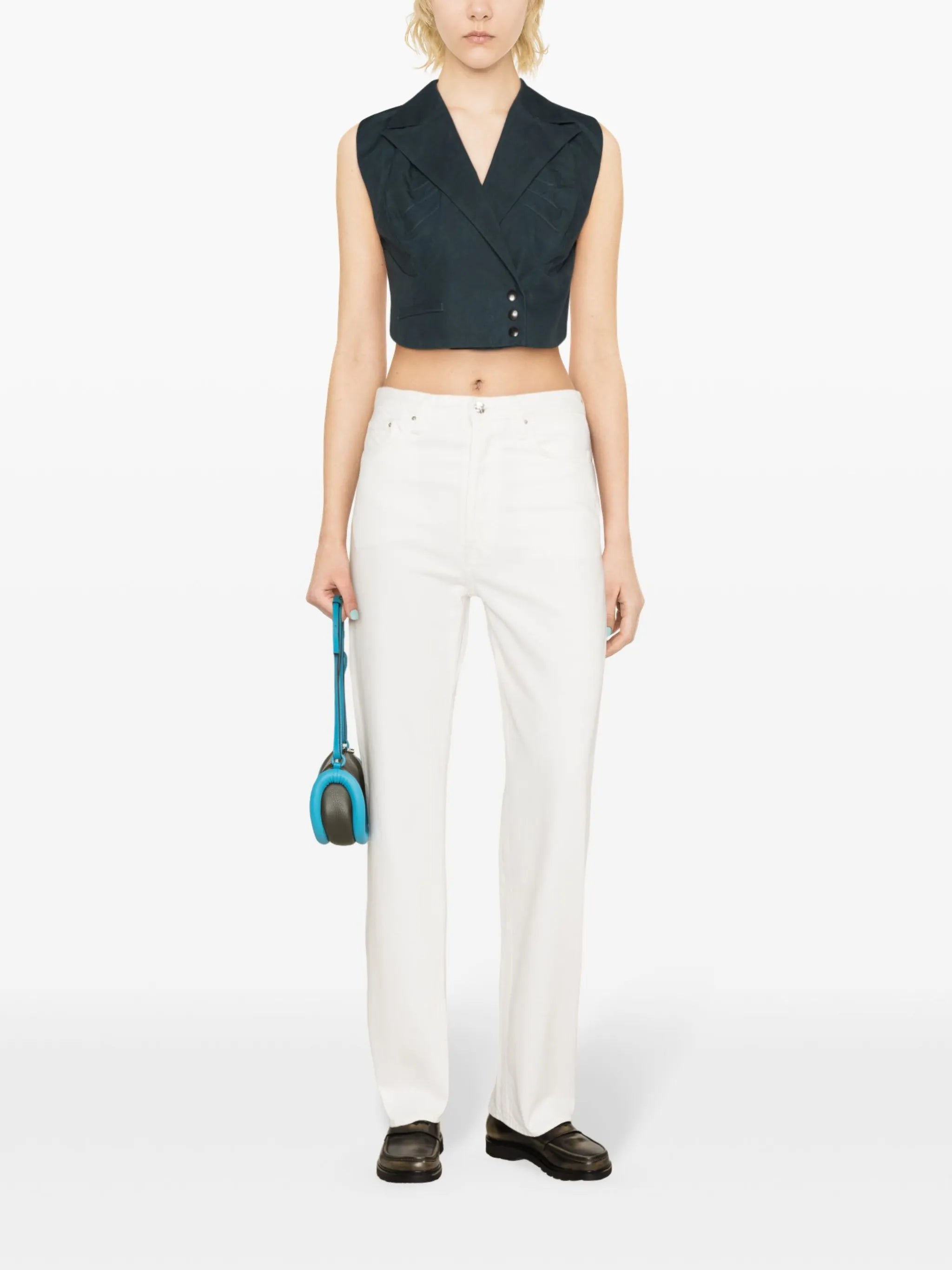 Toteme Toteme Classic Cut Denim Full Length Off-white, view 2