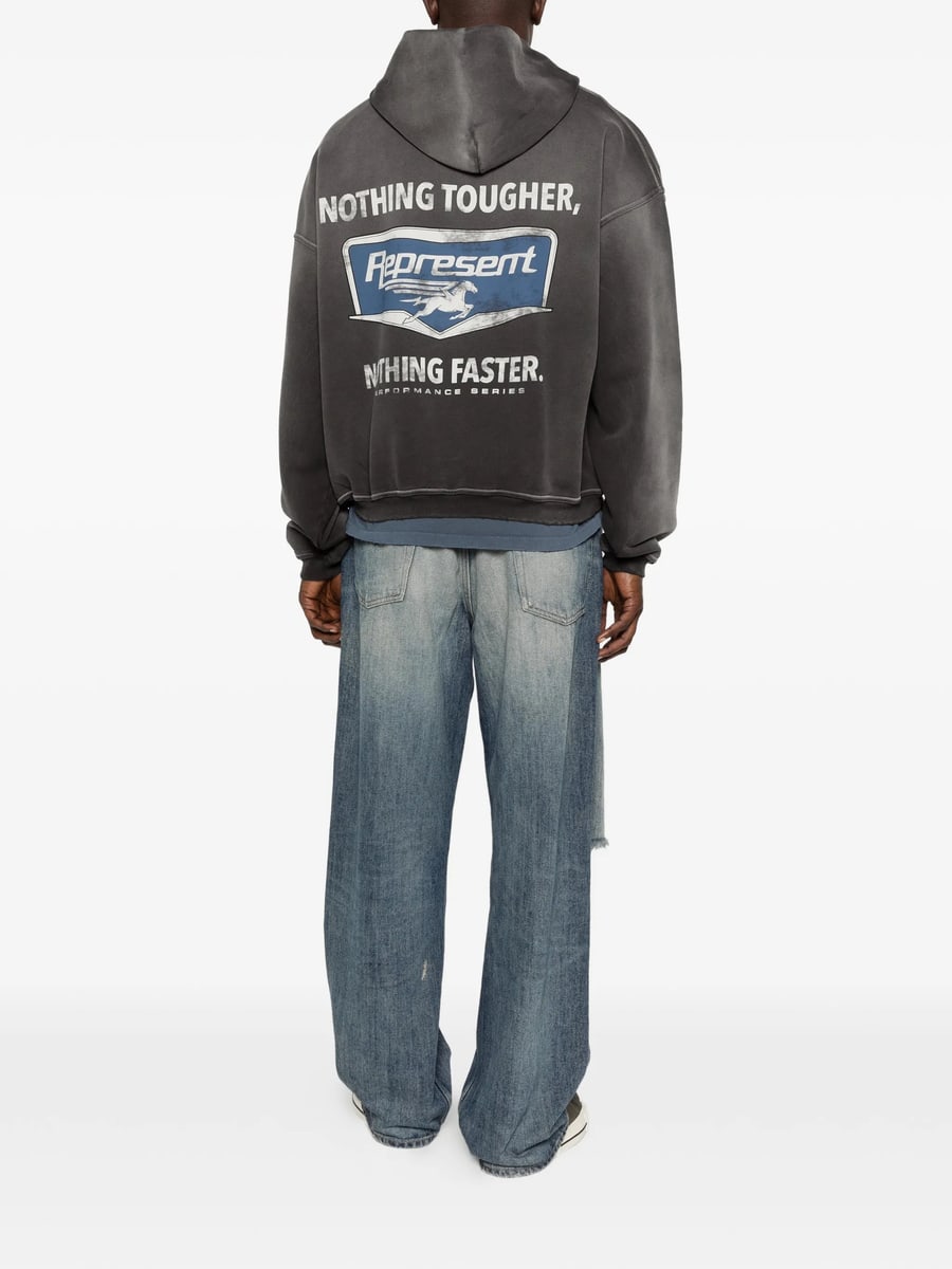 Represent Represent Logo-print Hoodie, view 4