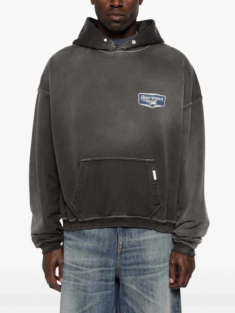 Represent Represent Logo-print Hoodie, view 5