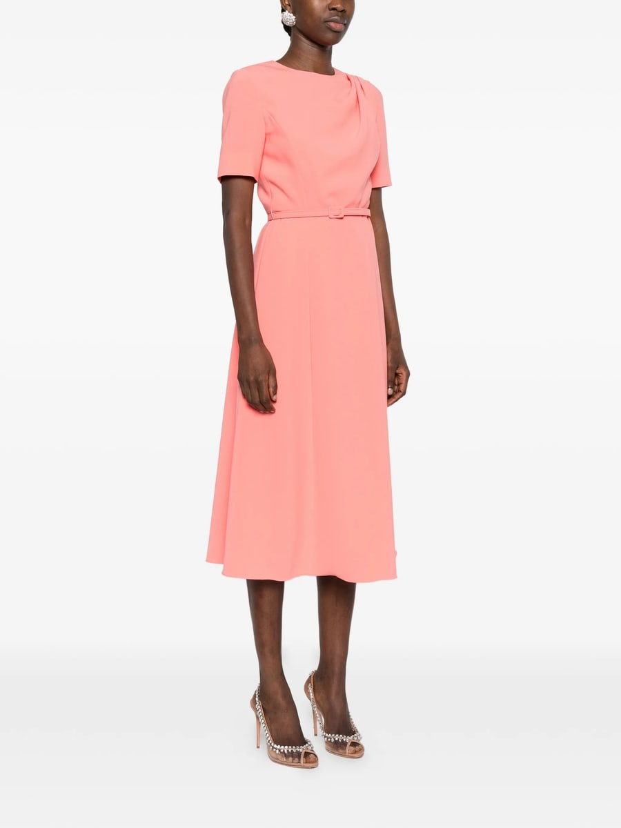 Carolina Herrera Carolina Herrera Draped Belted Midi Dress, view 2