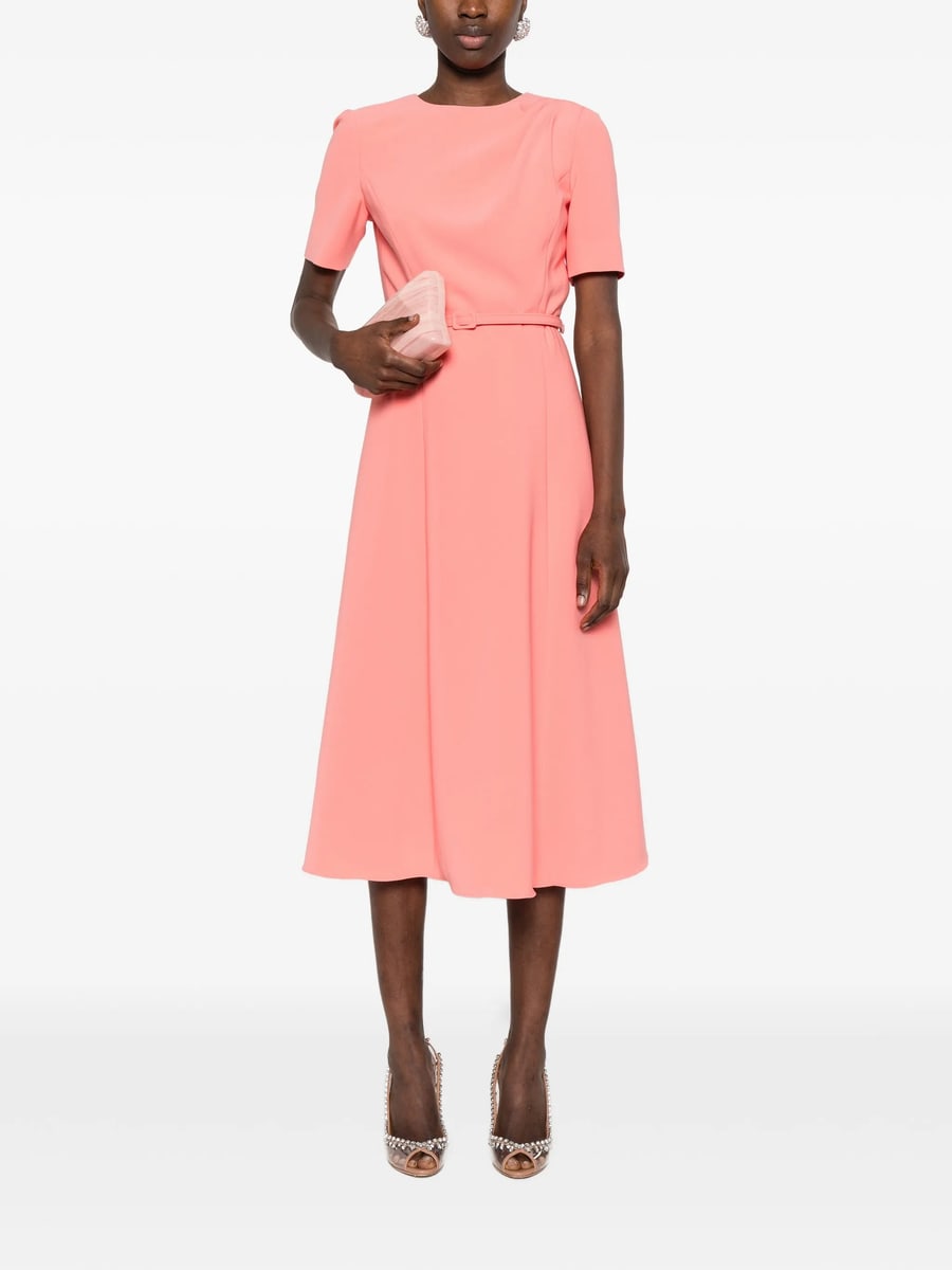 Carolina Herrera Carolina Herrera Draped Belted Midi Dress, view 4