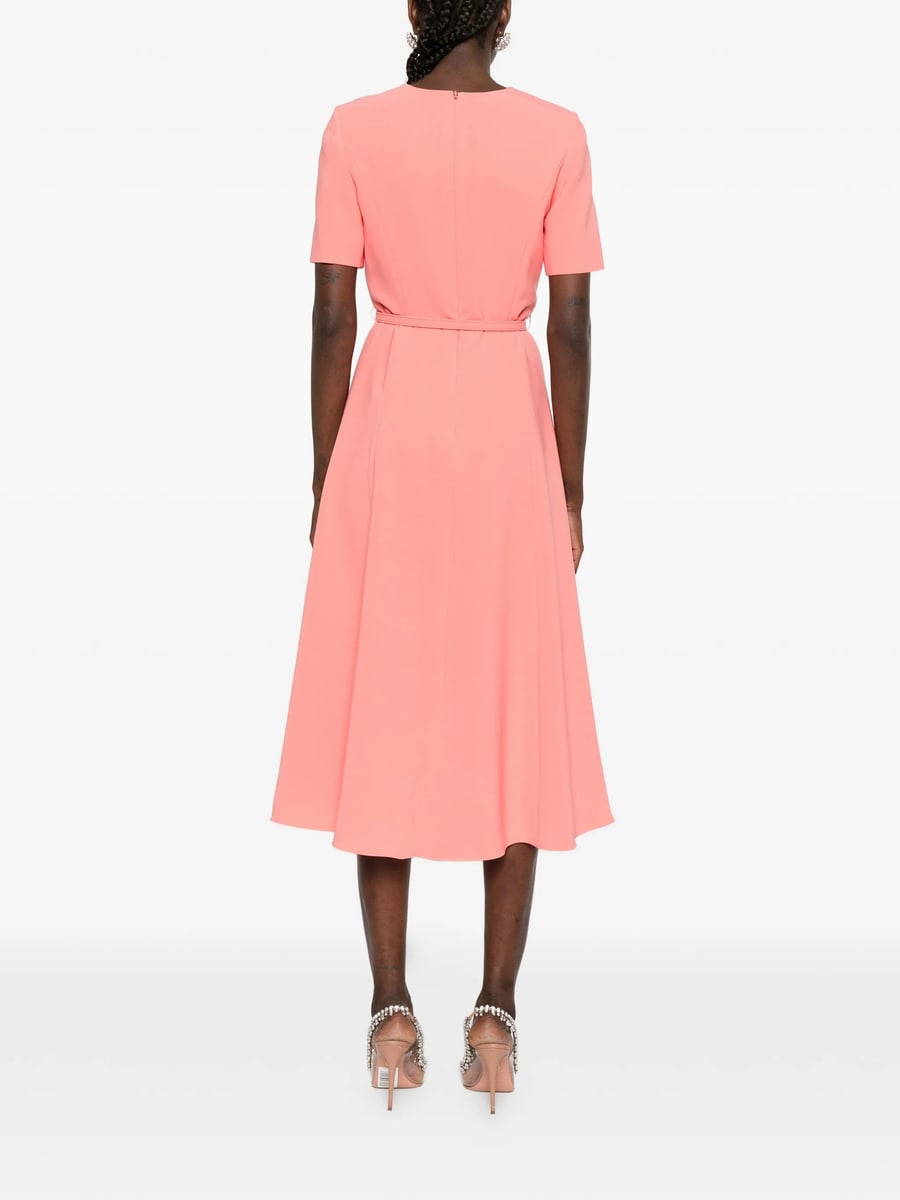 Carolina Herrera Carolina Herrera Draped Belted Midi Dress, view 5