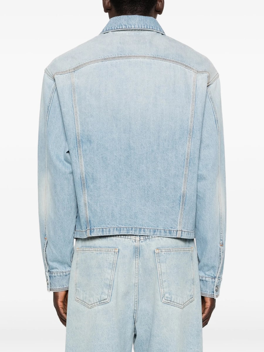 Erl Erl Flap-pocket Denim Jacket, view 2