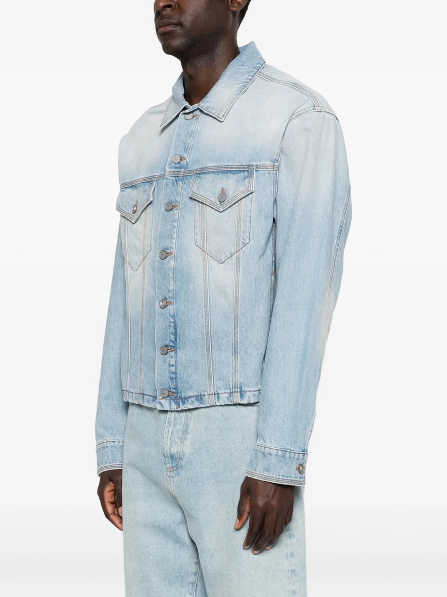 Erl Erl Flap-pocket Denim Jacket, view 3