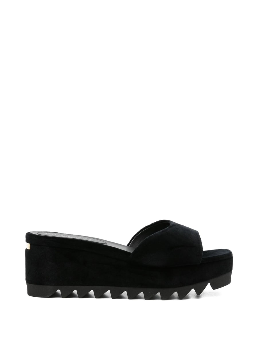 Stella McCartney Stella Mccartney Velvet Platform Sandals