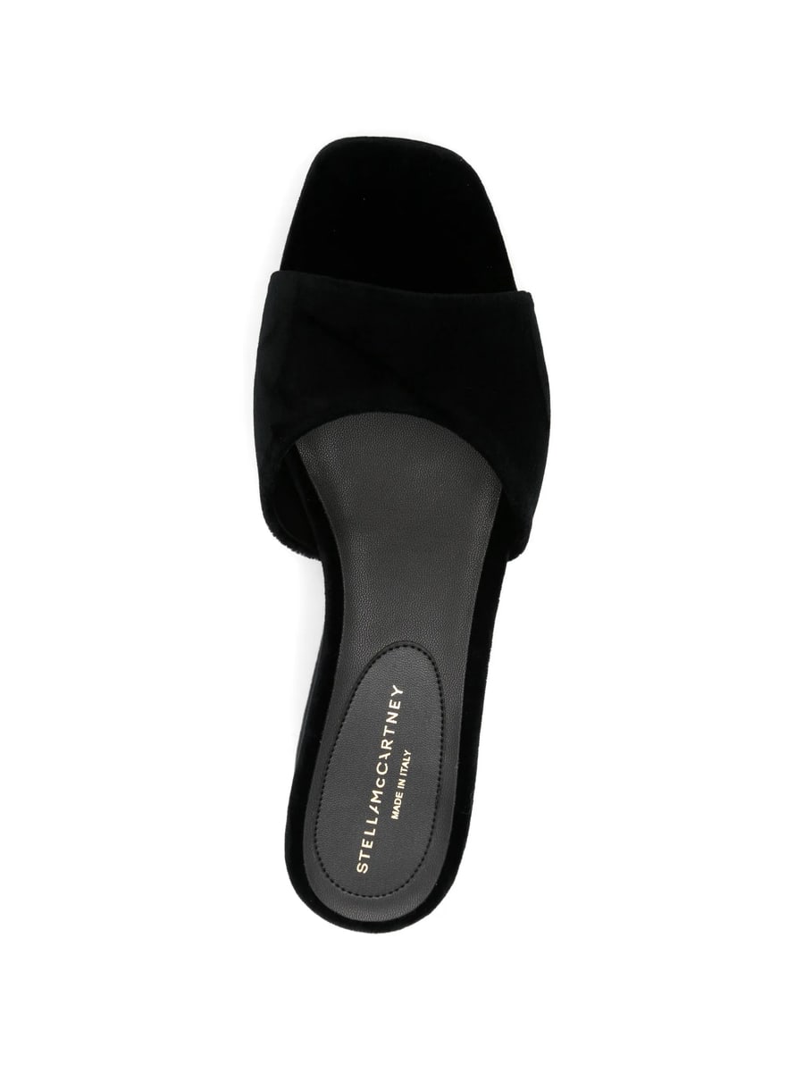 Stella McCartney Stella Mccartney Velvet Platform Sandals, view 2