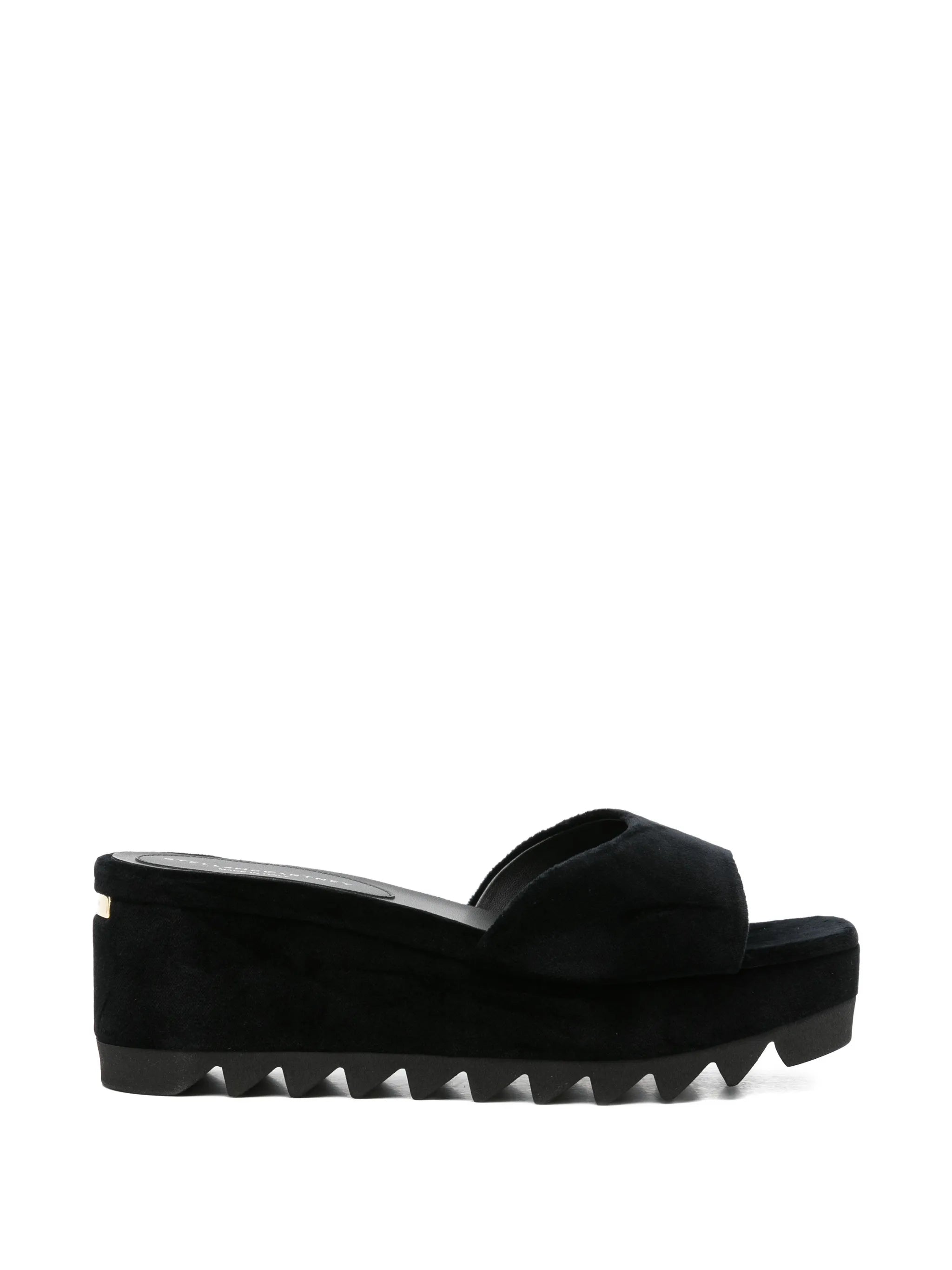 Stella McCartney Stella Mccartney Velvet Platform Sandals
