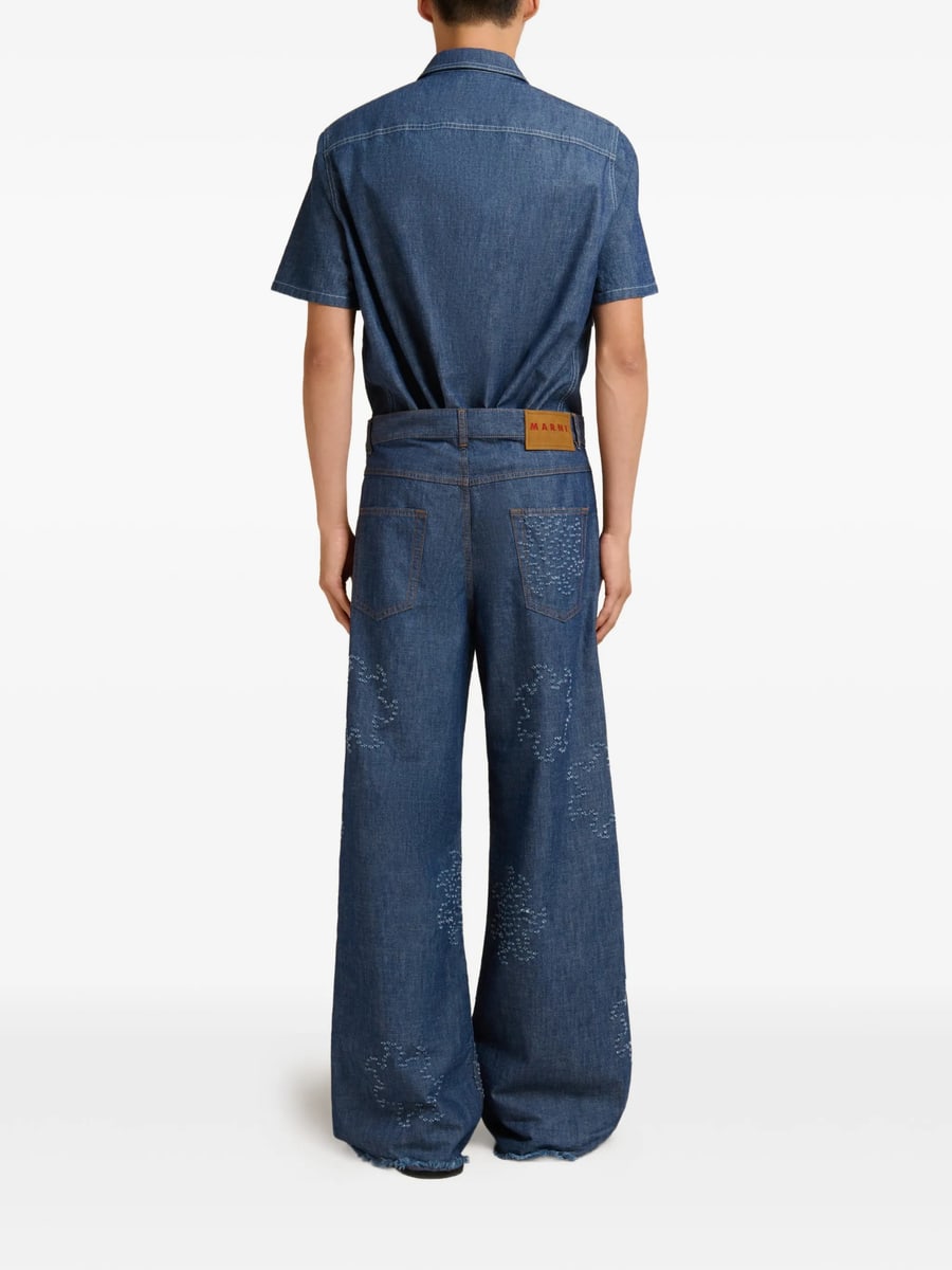 Marni Marni Frayed Five-pocket Jeans, view 3