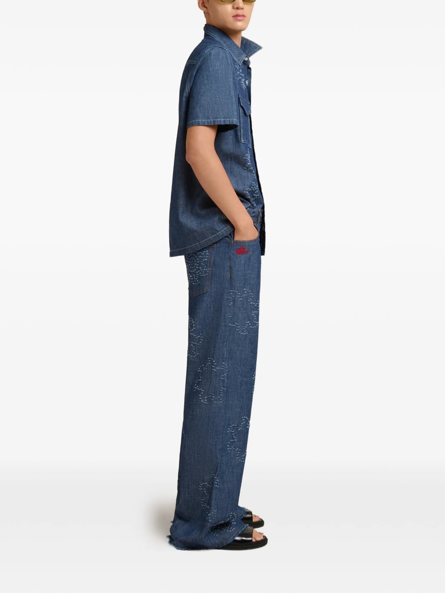Marni Marni Frayed Five-pocket Jeans, view 4
